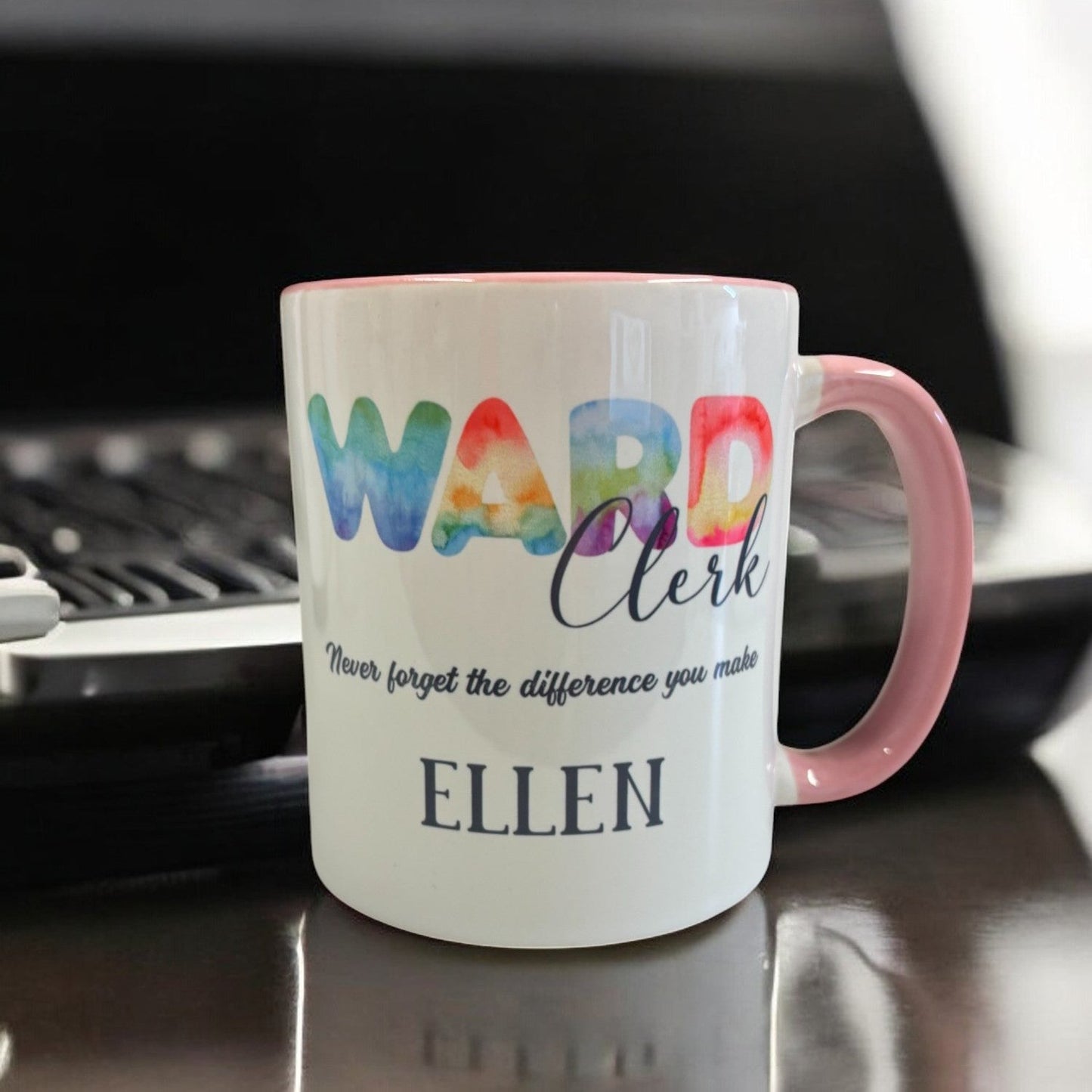 Personalised Inspirational Ward Clerk Mug