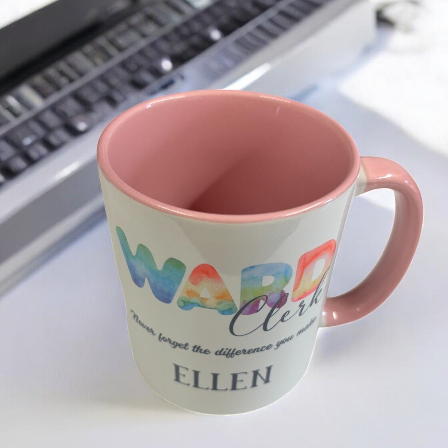 Personalised Inspirational Ward Clerk Mug