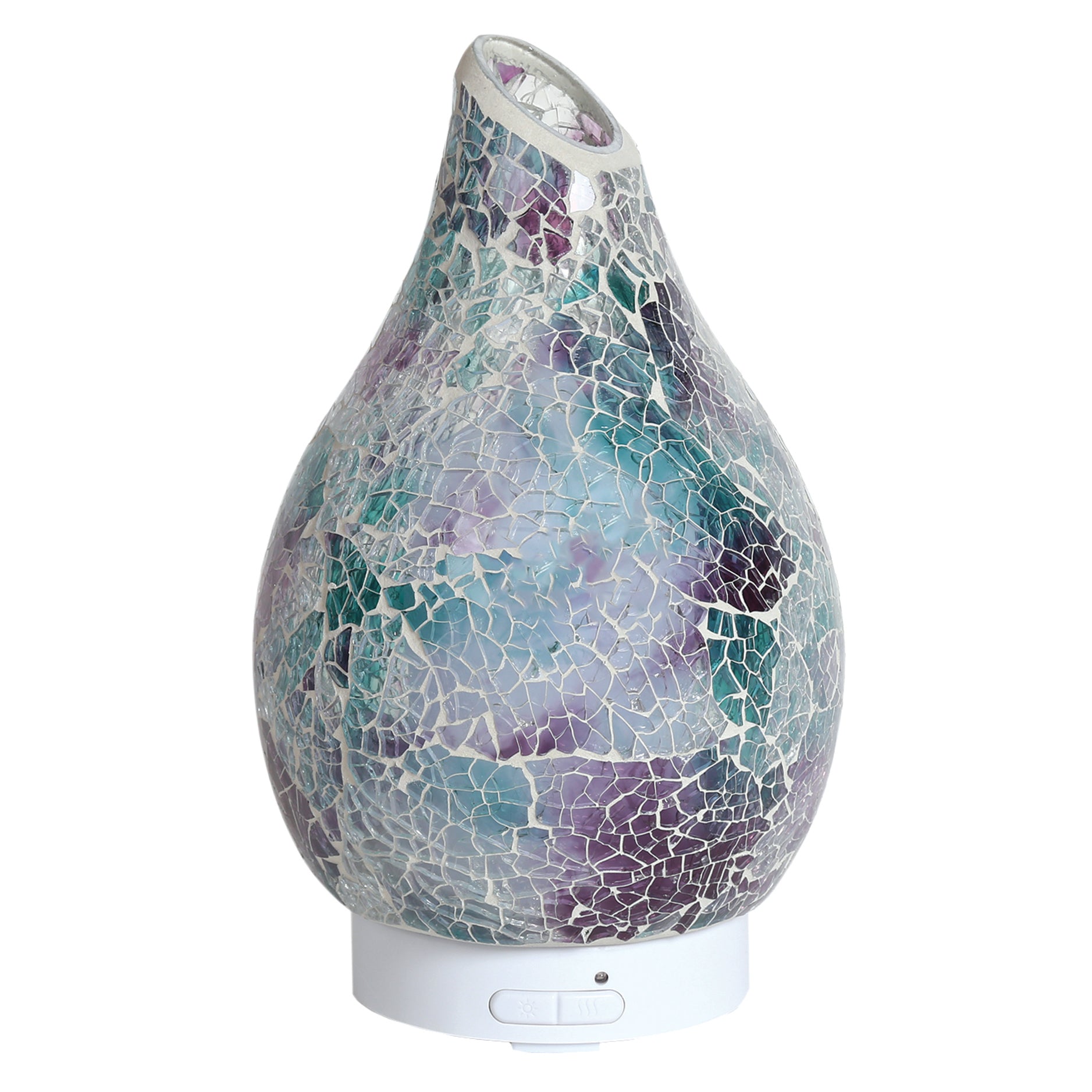 LED Ultrasonic Diffuser - Teal & Purple Crackle