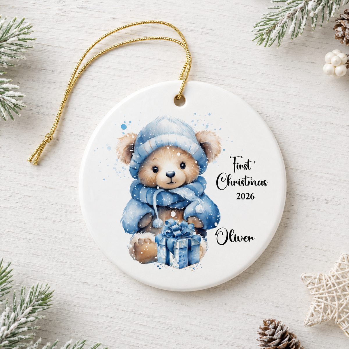 Baby’s First Christmas Ceramic Bauble