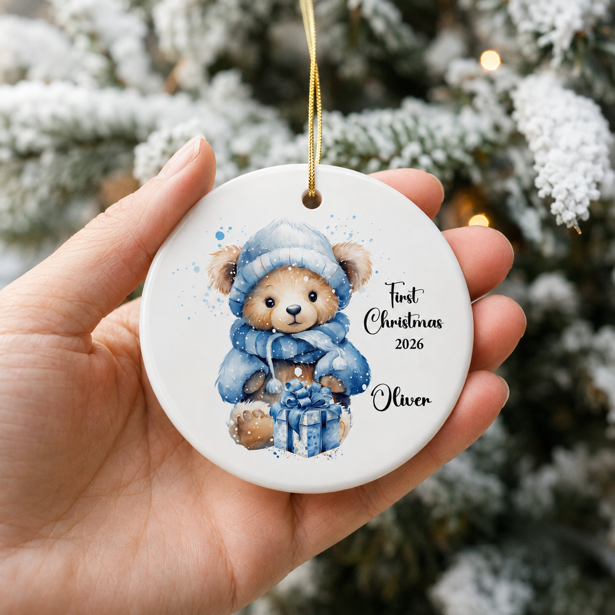 Baby’s First Christmas Ceramic Bauble
