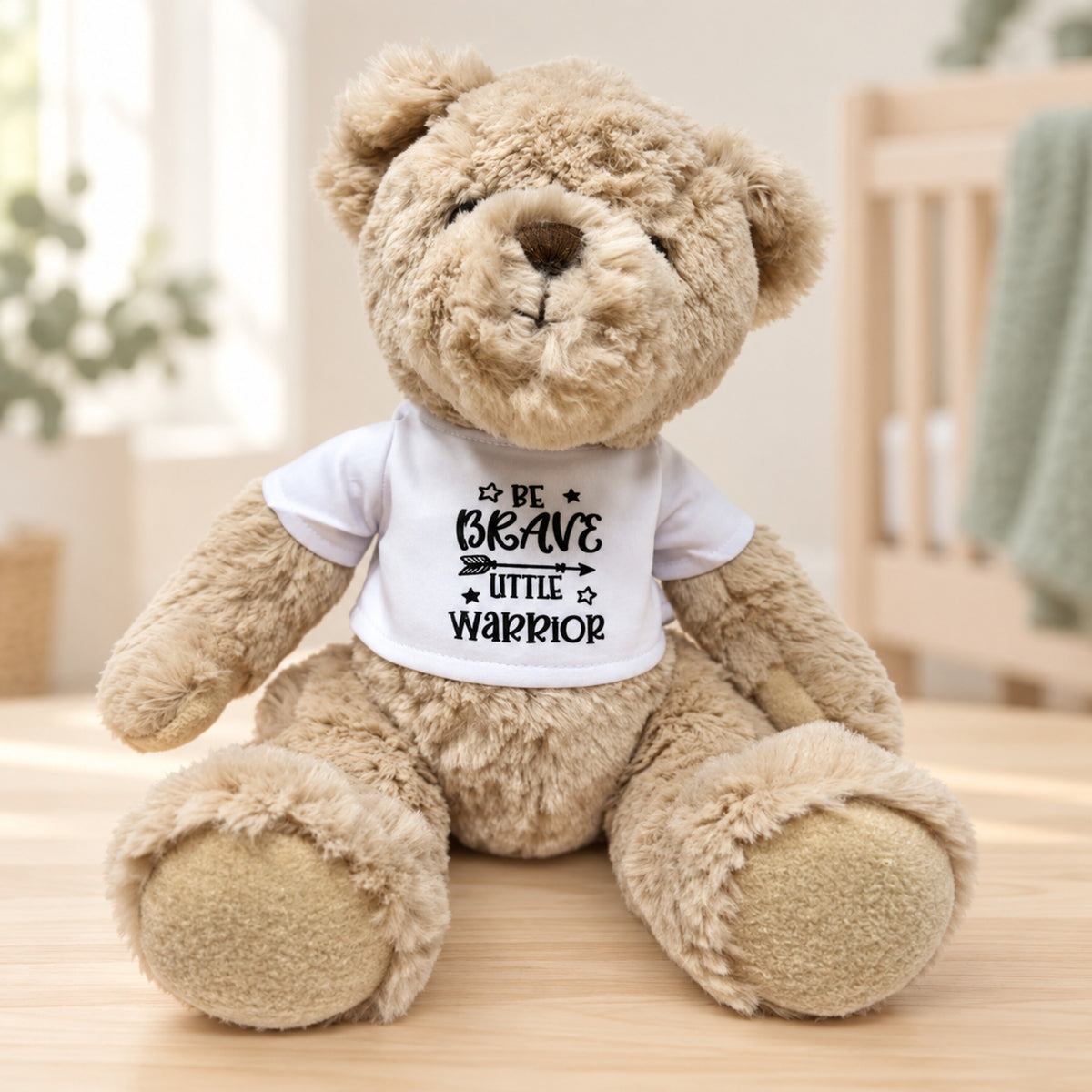 Be Brave teddy bear angled view