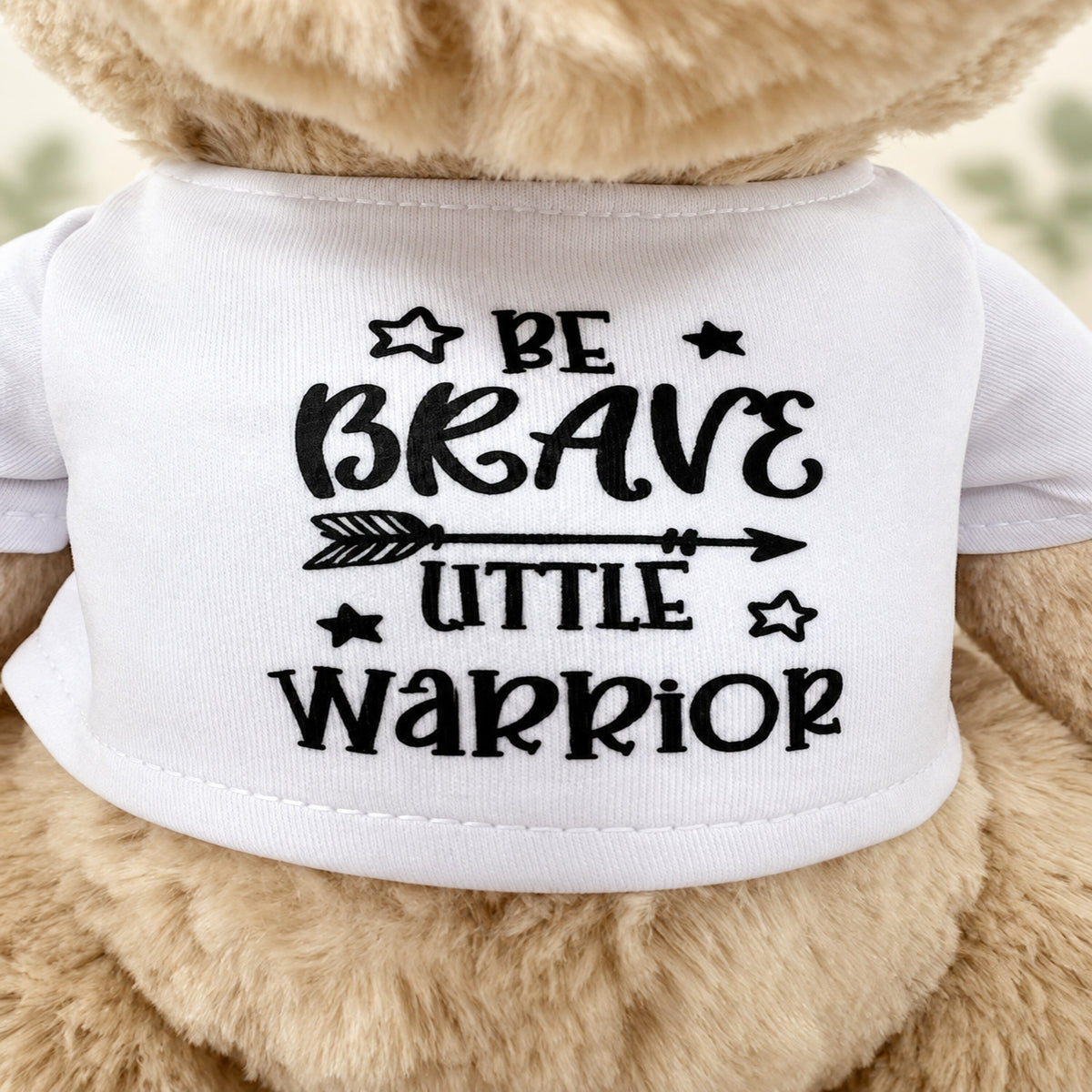Be Brave teddy shirt print detail