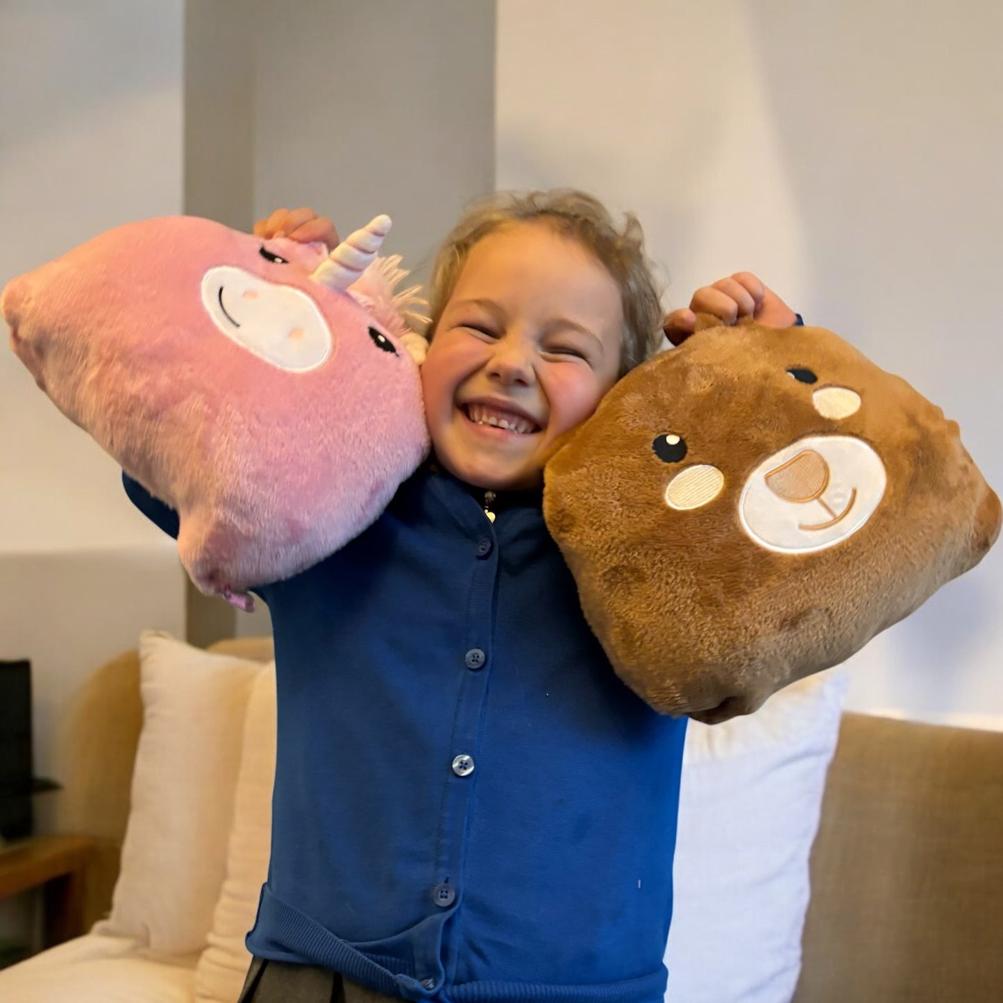 Kids Character Cushion Hooded Blanket