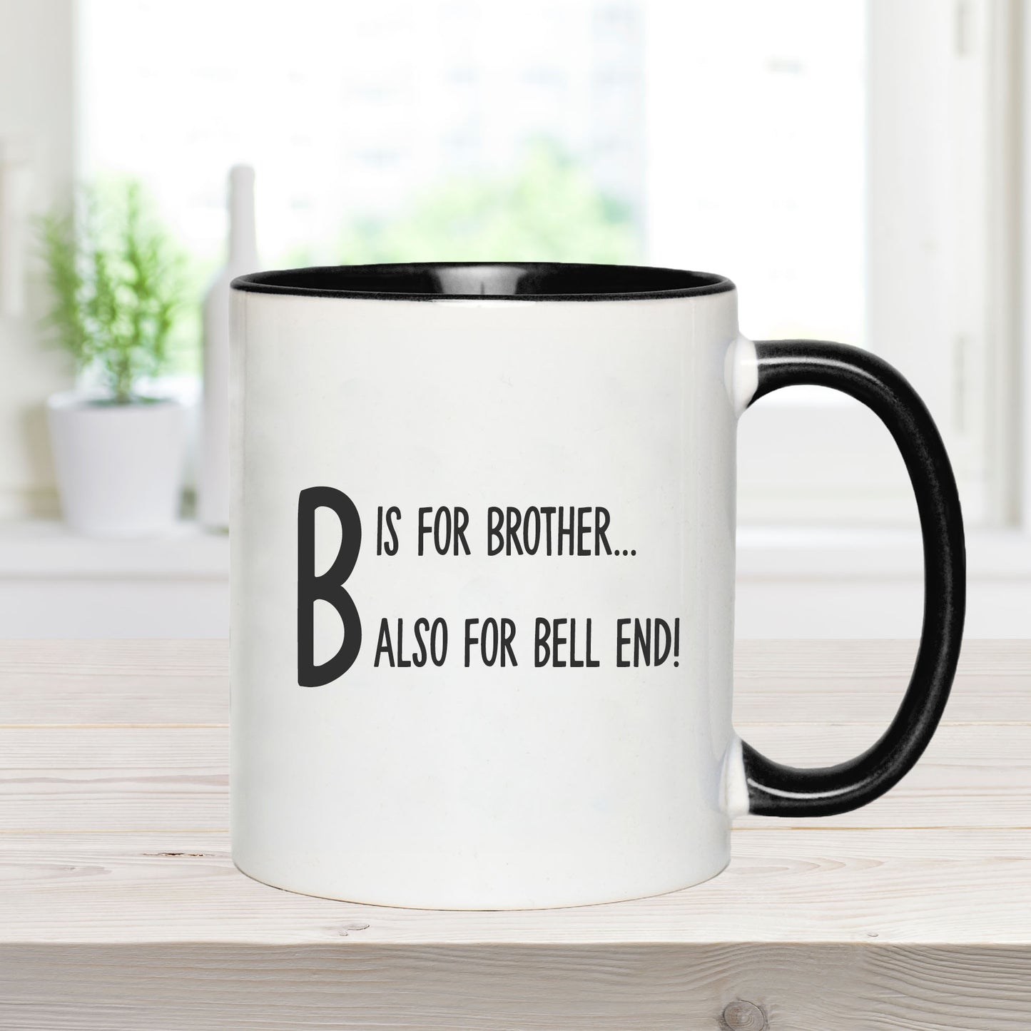 Personalised Brother Rude Funny Mug