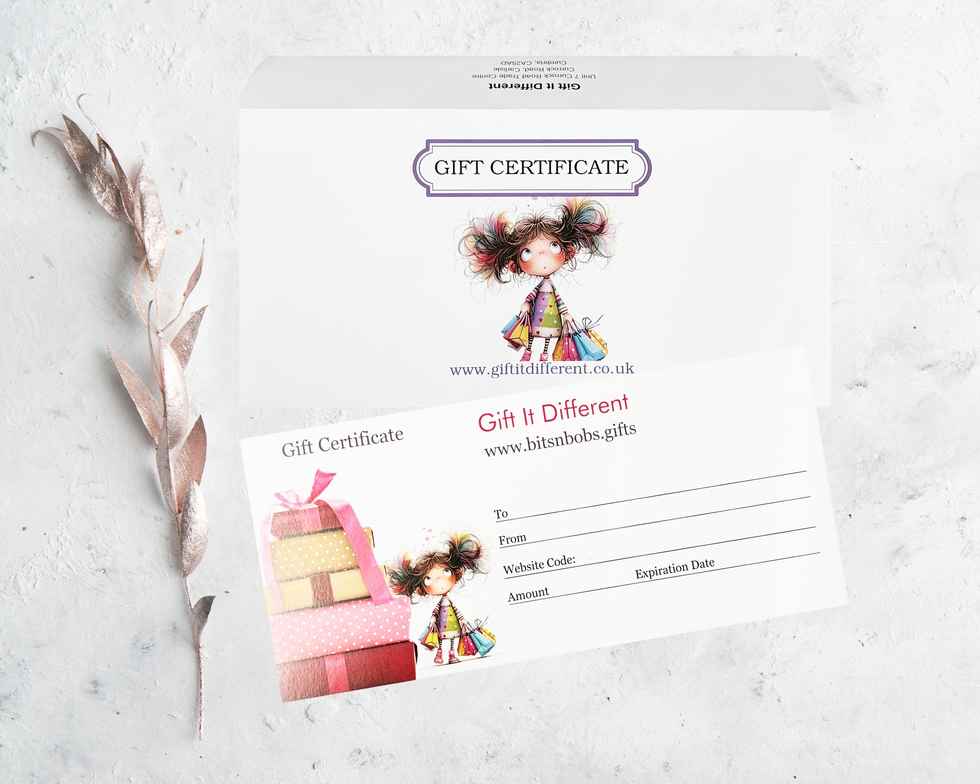 Gift Voucher for Gift It Different Website