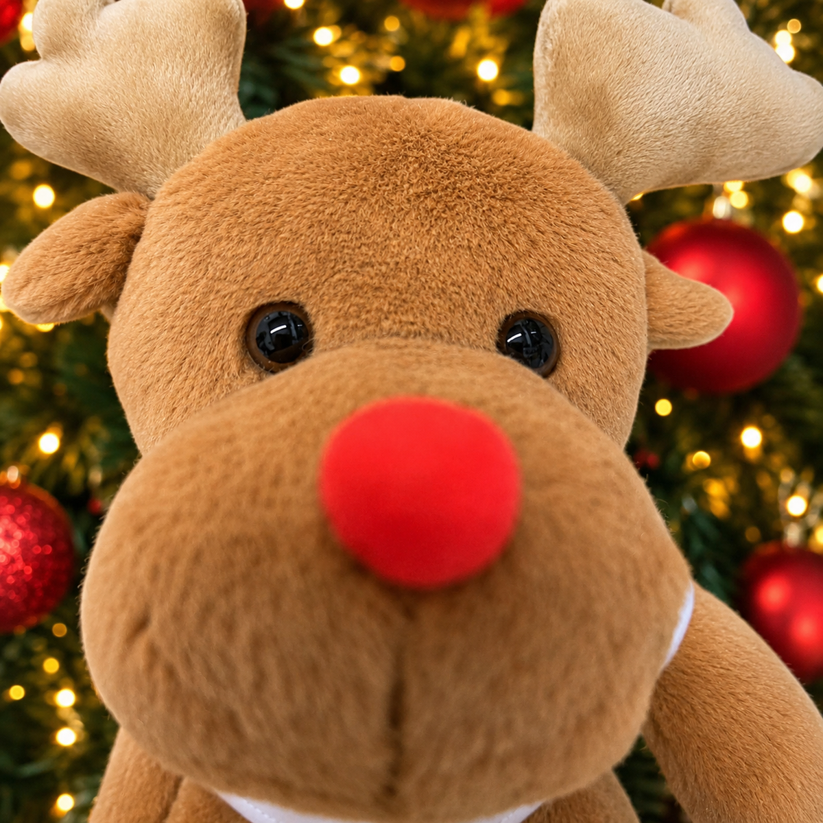 Personalised First Christmas Reindeer Soft Toy