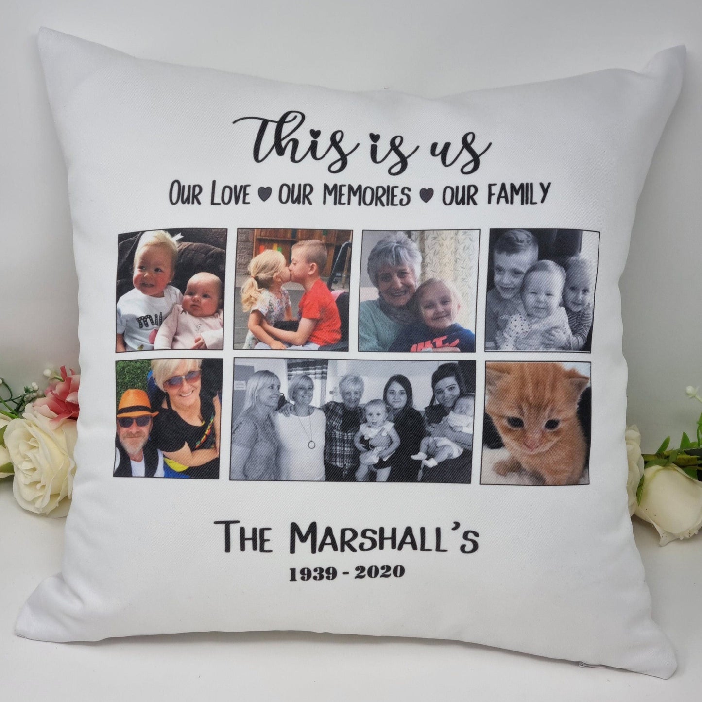 Personalised Family Cushion Photo Cushion