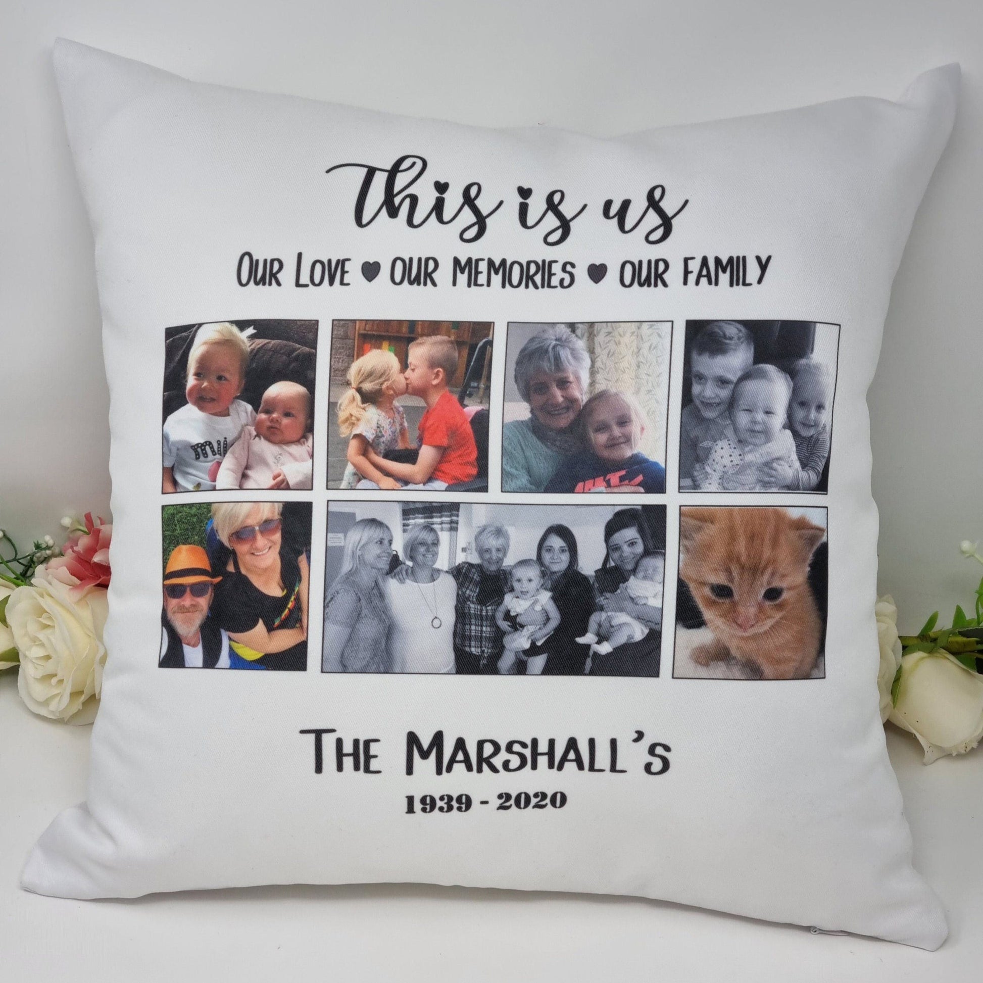 Personalised Family Cushion Photo Cushion