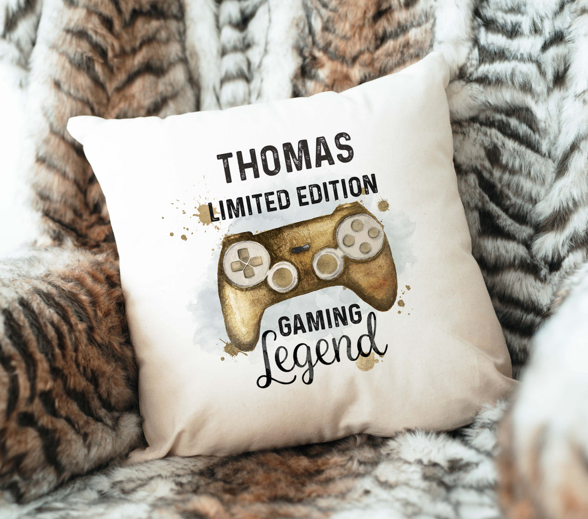 Personalised Gaming Legend cushion
