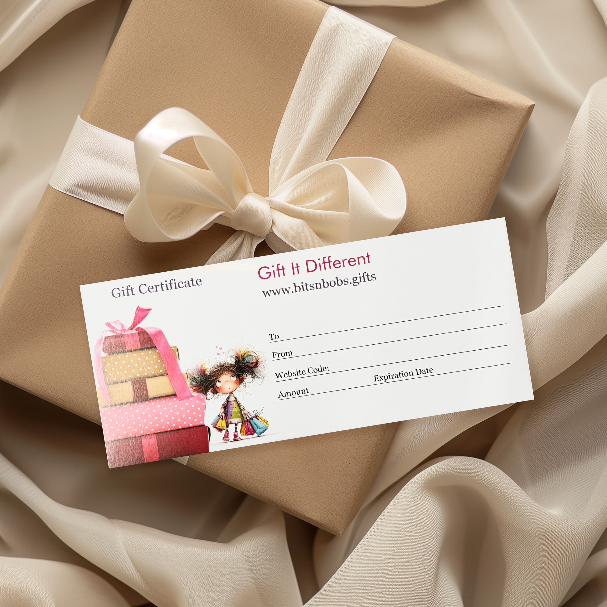 Gift Voucher for Gift It Different Website