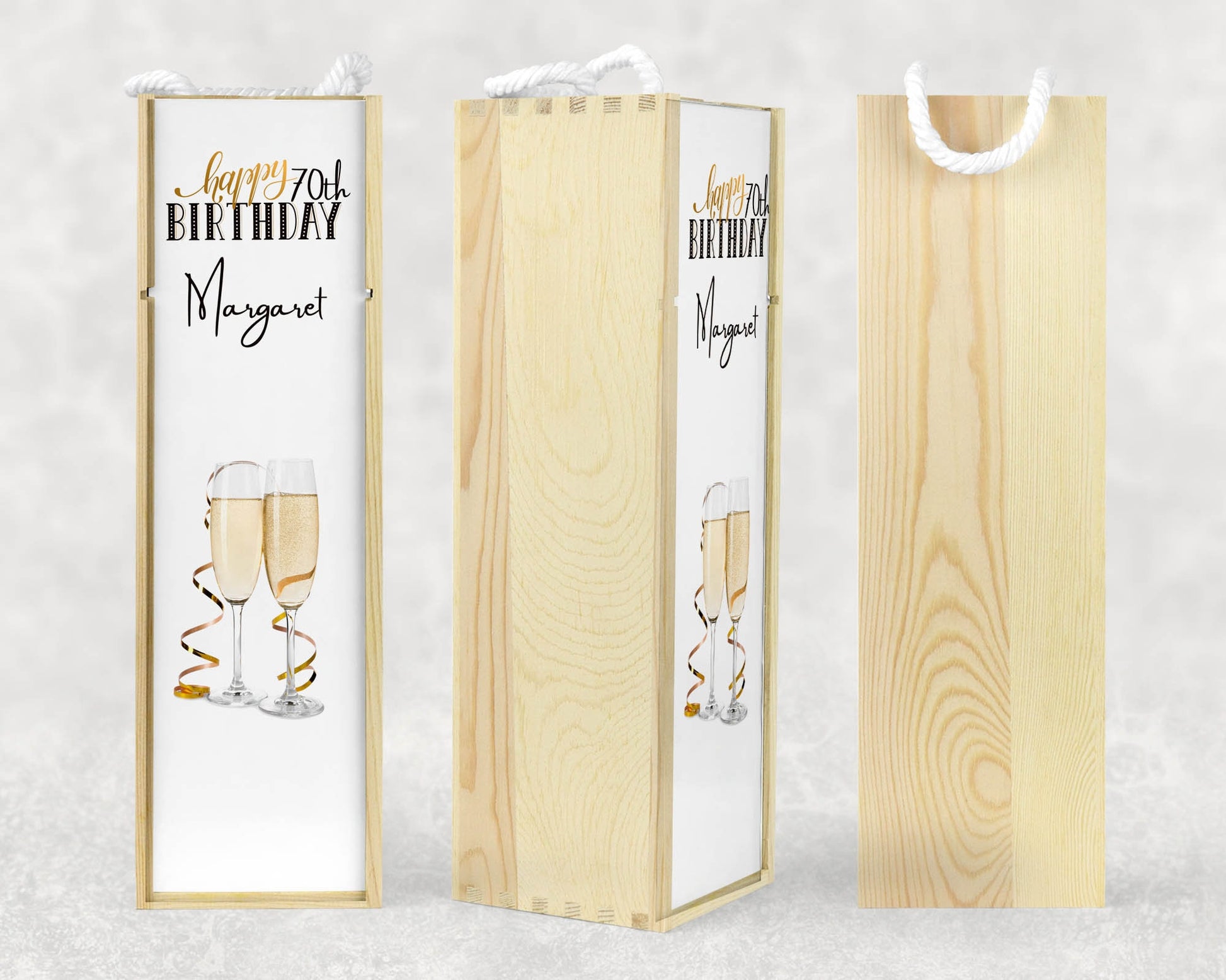 Birthday Milestone Personalised Wine Box