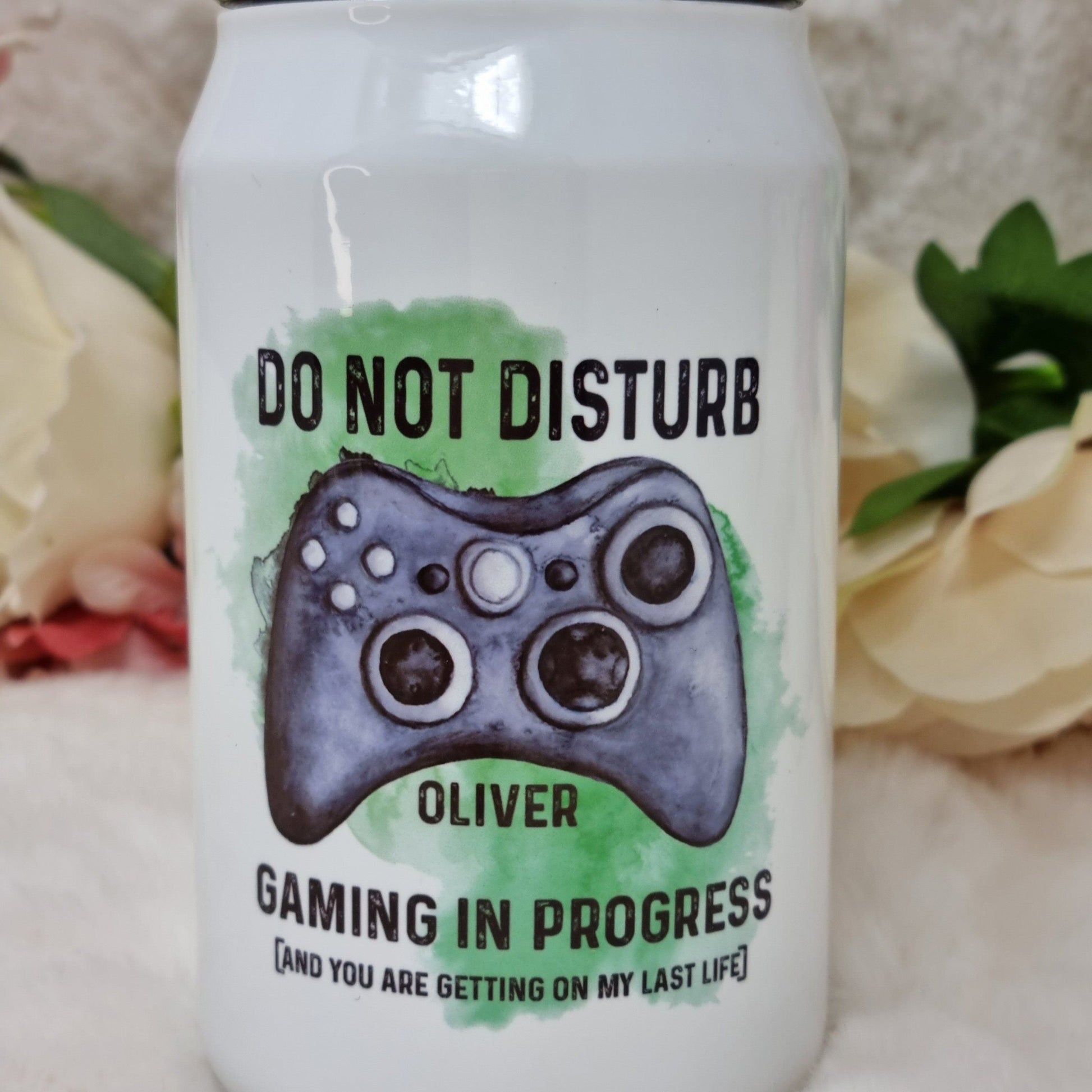 Do Not Disturb Gamer Water Bottle Can
