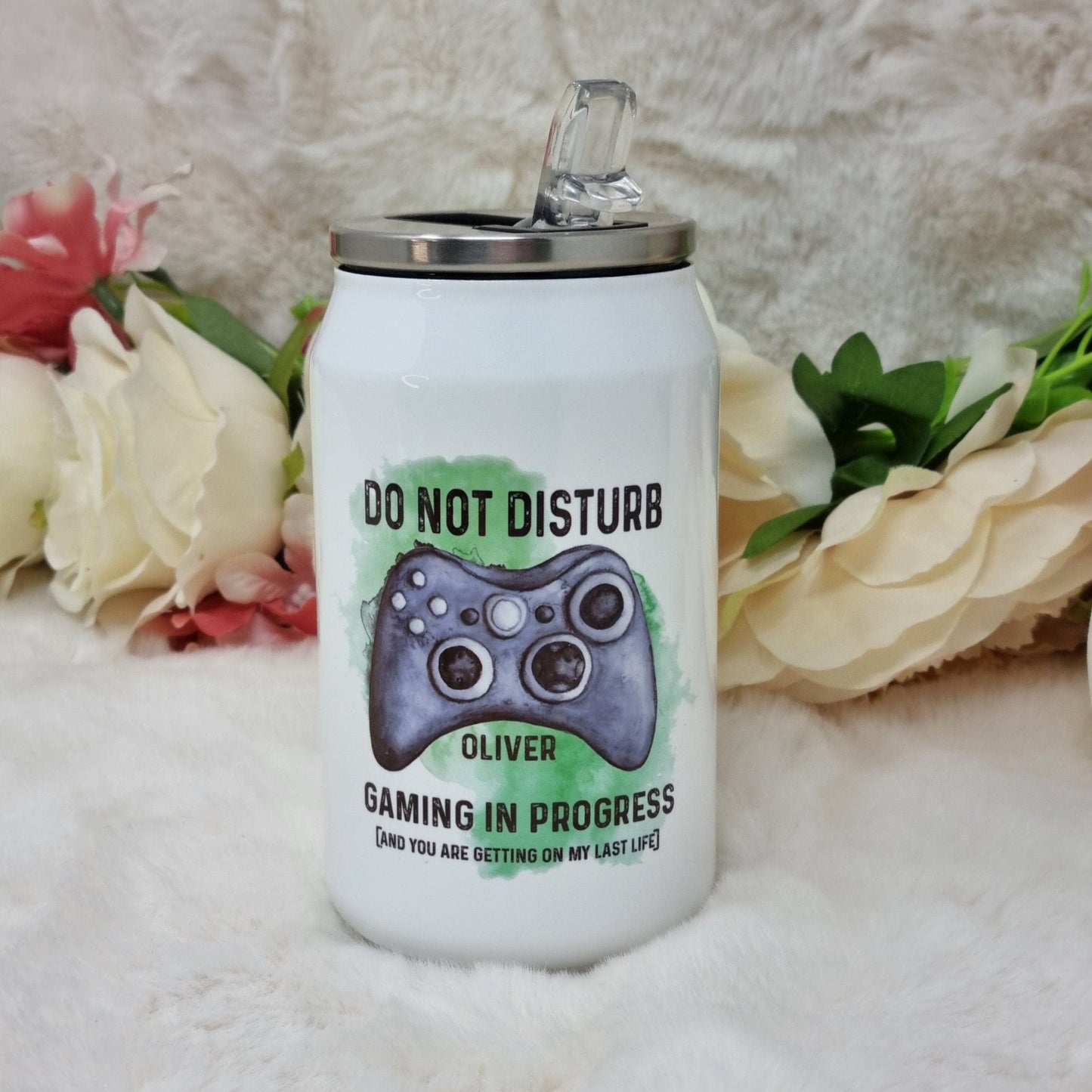 Do Not Disturb Coke Can Gamer Water Bottle, Coke Can Bottle, School Bottle, Water Bottle