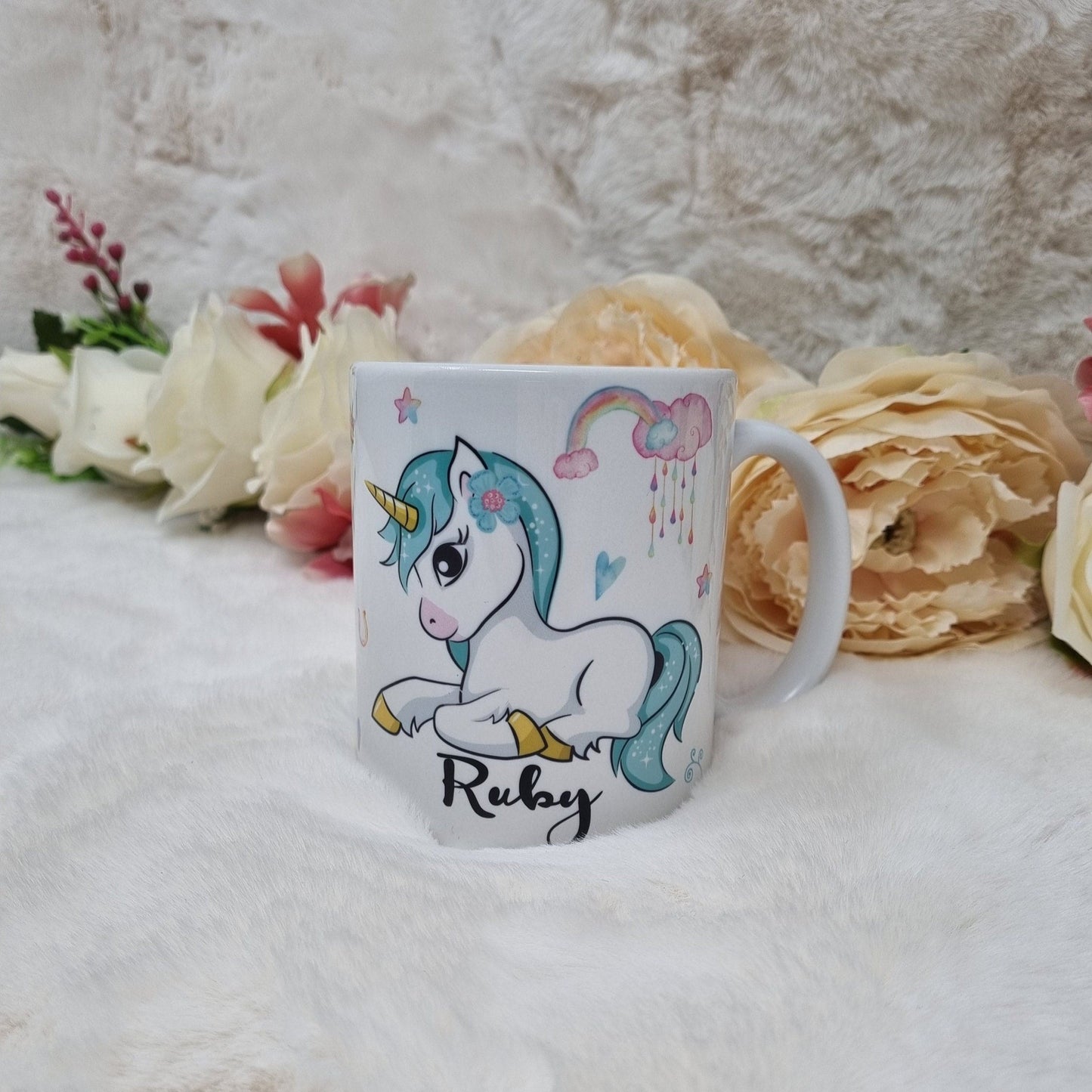 Personalised Unicorn Mug, Gift For Young Girl, Unicorn Gift, Birthday Girl Mug