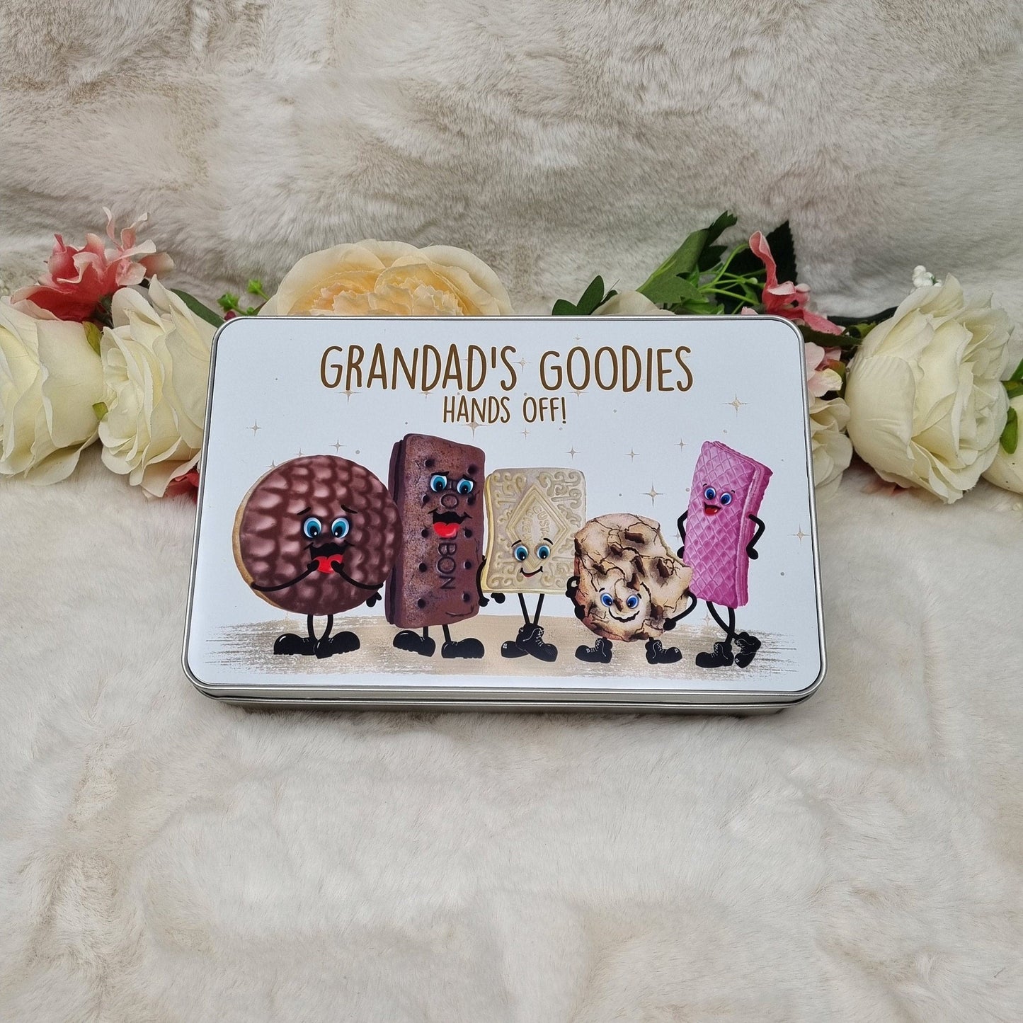 Personalised Biscuit Tin, Goodie Tin, Treat Tin, Dad Tin, Grandad Tin, Mum Tin, Nana Tin, Father's Day Gift