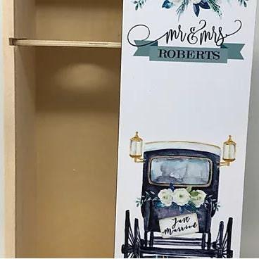 Personalised Wedding Carriage Wine Box