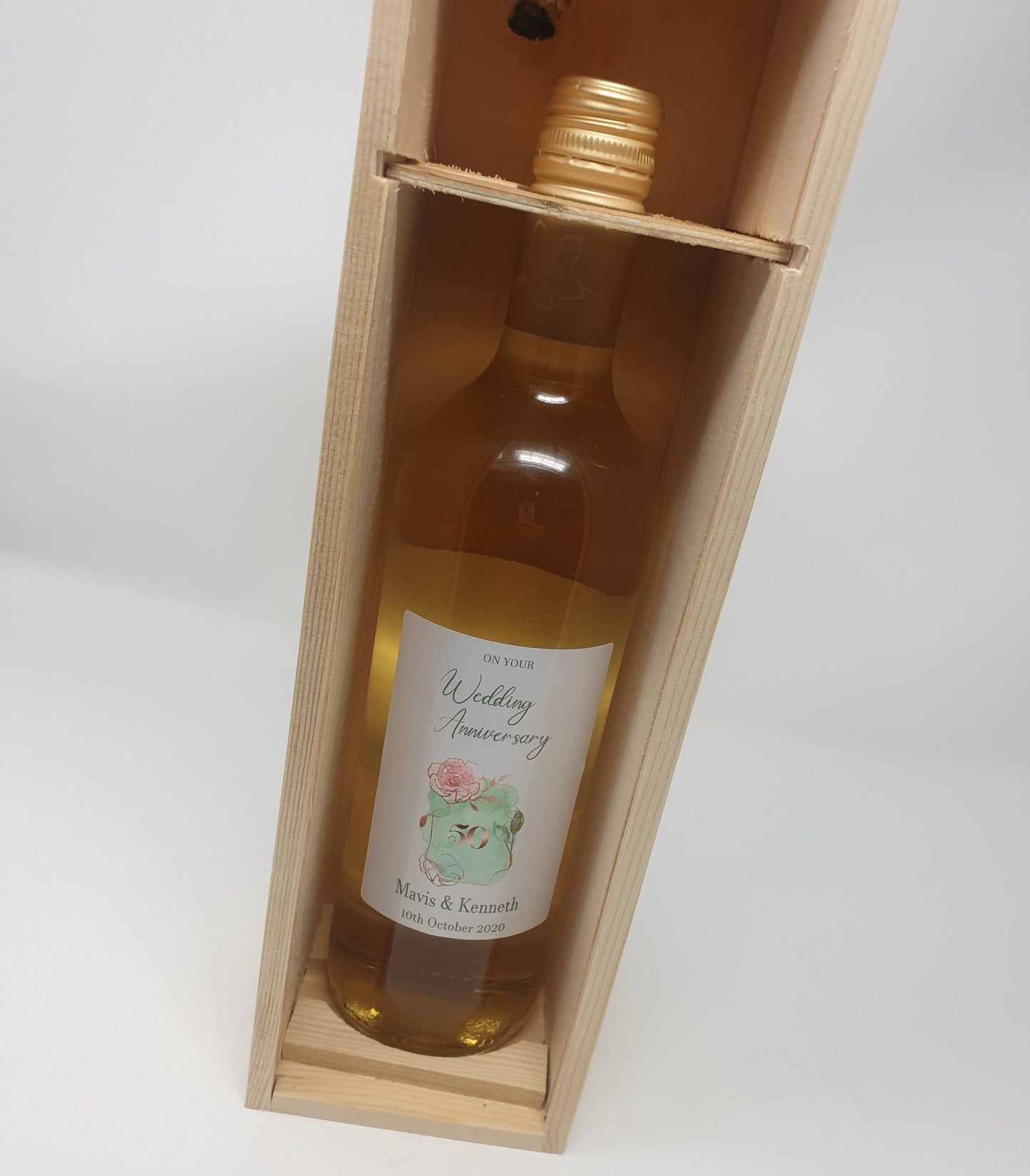 New Home Gift Wooden Wine Box