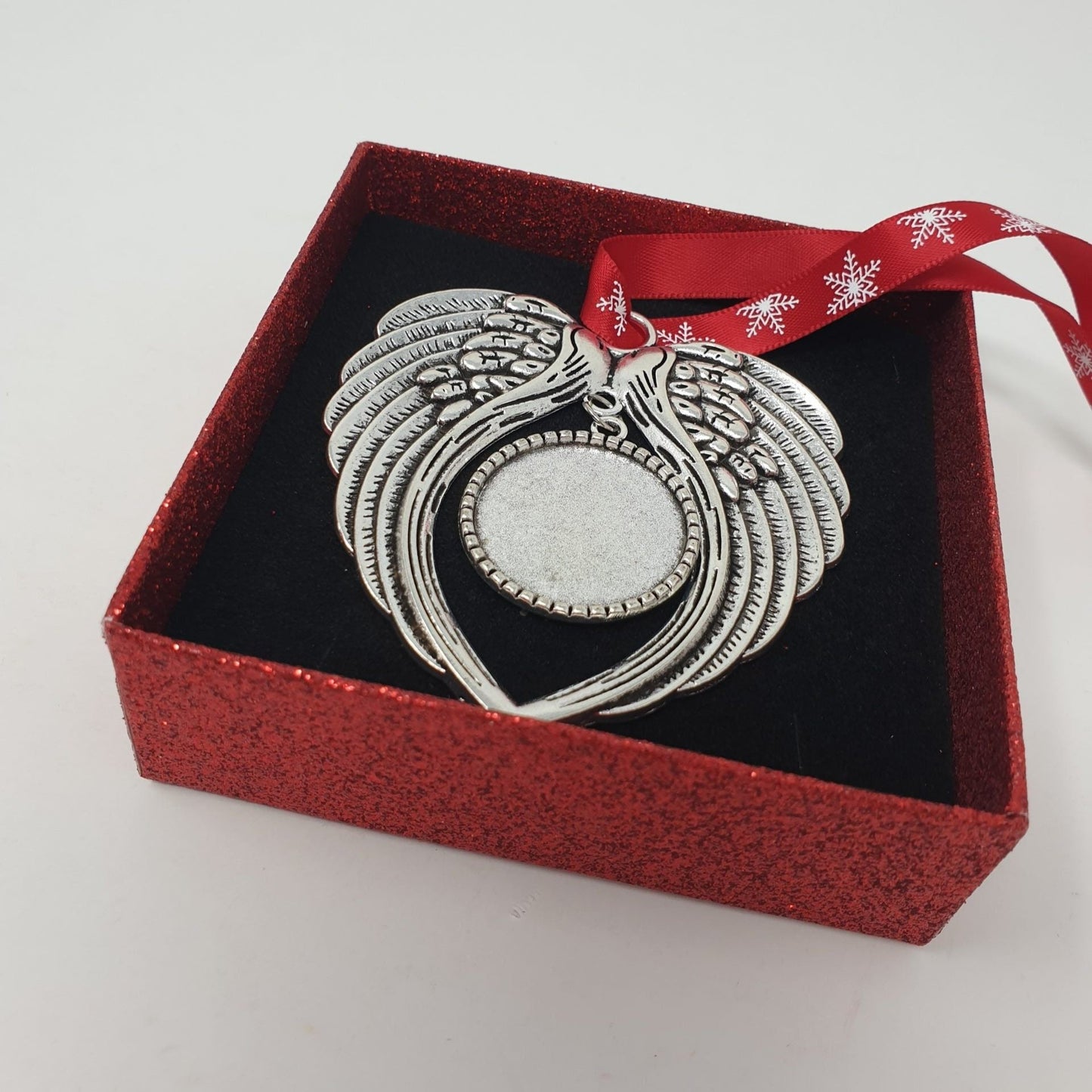 Memorial Angel Wings Hanging Decoration, Loving Memory Decoration, Photo Memorial, Christmas Memorial, Christmas Bauble, Memory Bauble,