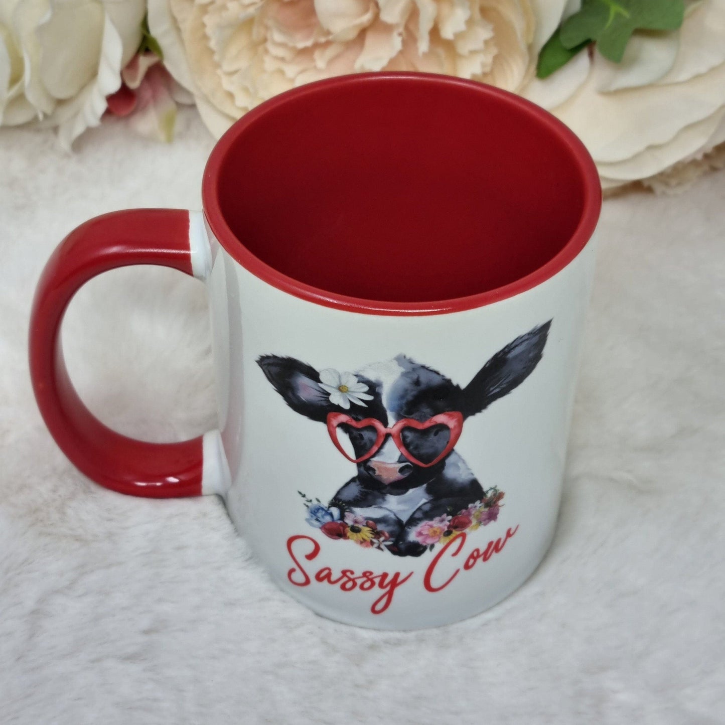 Personalised Cow Mug, Sassy Cow Mug, Gift For Her, Farm Animal Mug