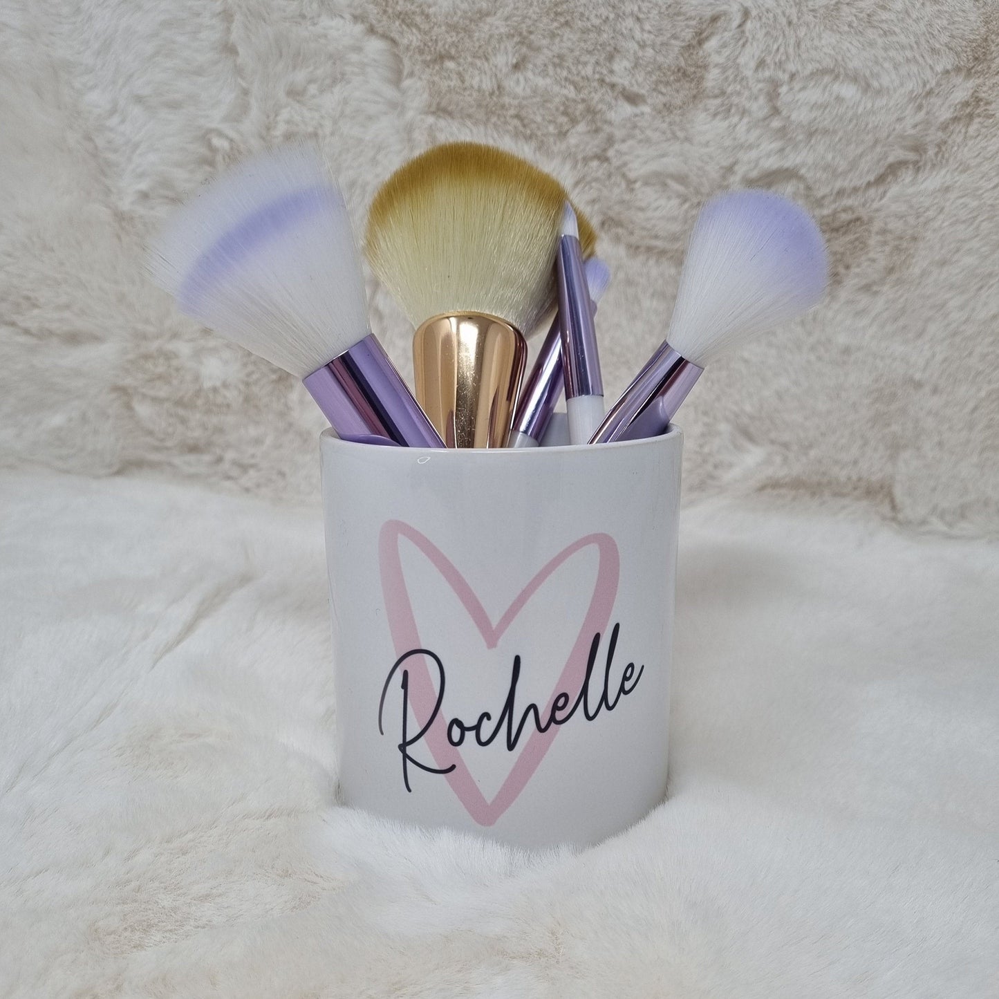 Personalised Make Up Storage Pot / Make Up Brush Holder / Desk Organiser