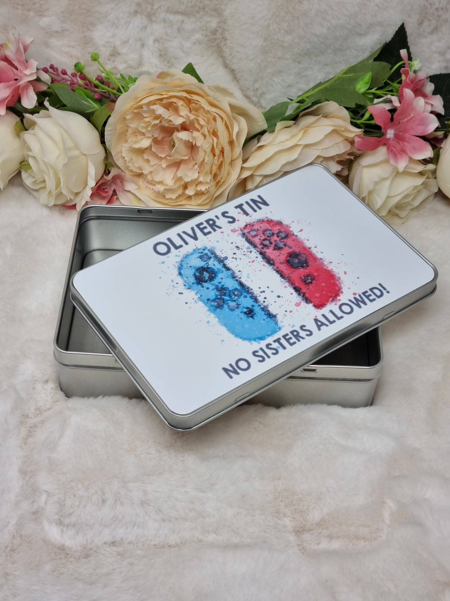 Personalised Gaming Tin, Goodie Tin, Treat Tin, Sweet Tin, Gaming Gift Idea