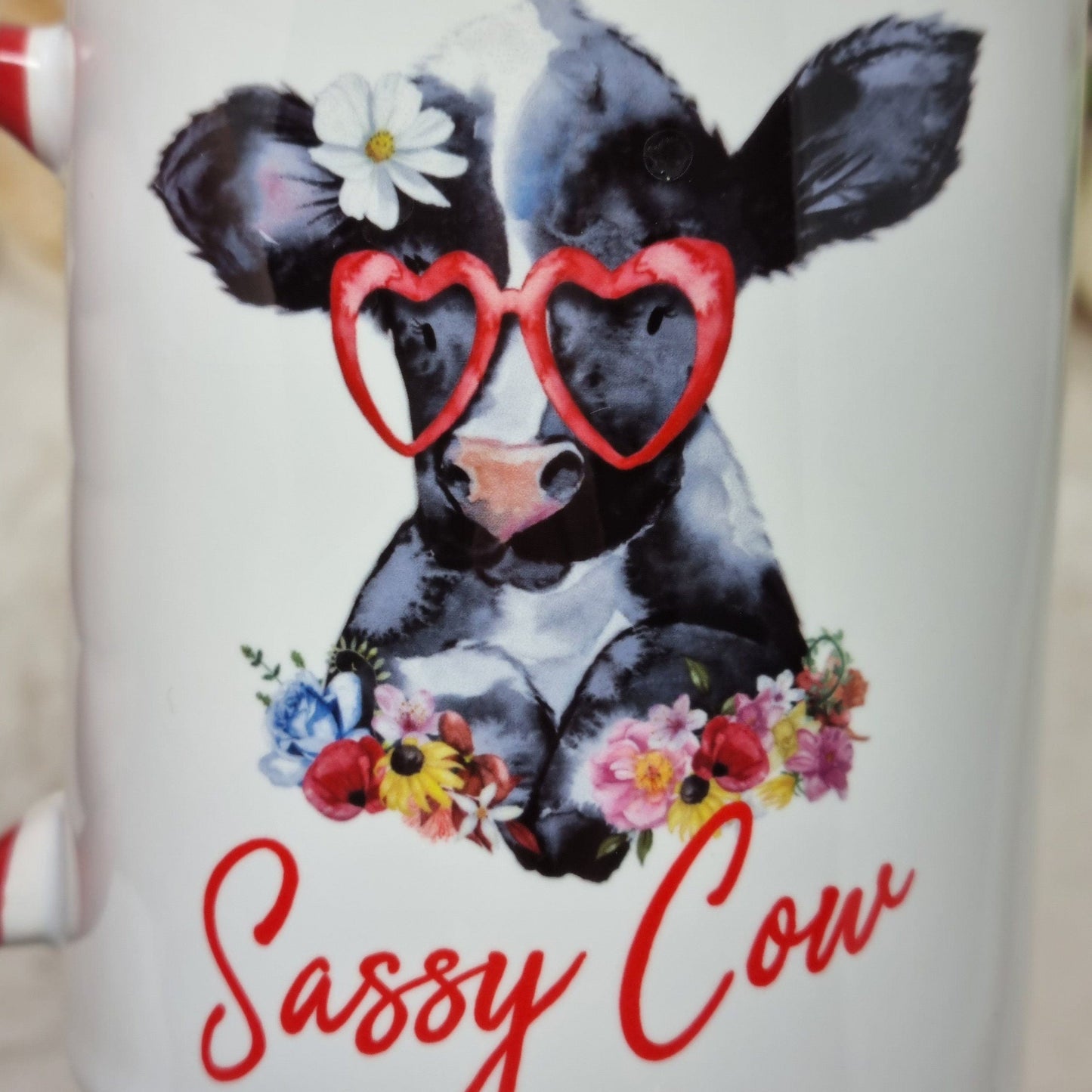 Personalised Cow Mug, Sassy Cow Mug, Gift For Her, Farm Animal Mug