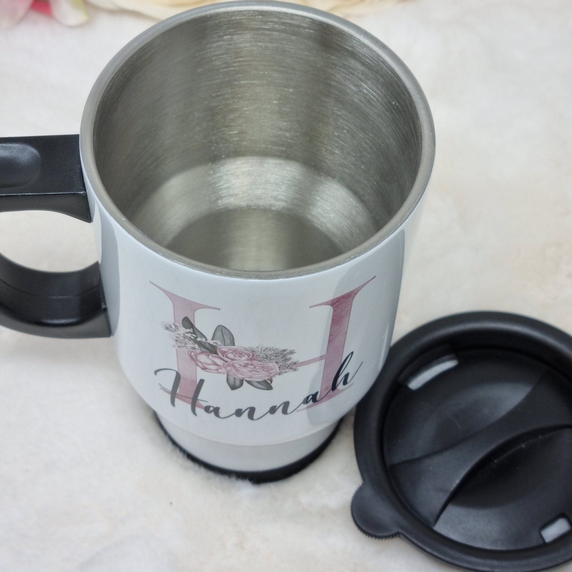 Personalised Name & Initial Travel Mug