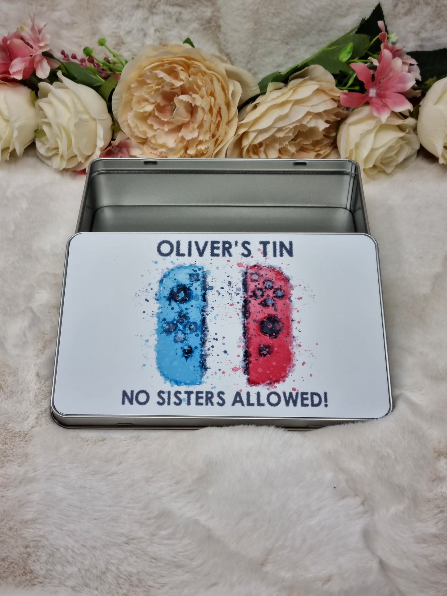 Personalised Gaming Tin, Goodie Tin, Treat Tin, Sweet Tin, Gaming Gift Idea