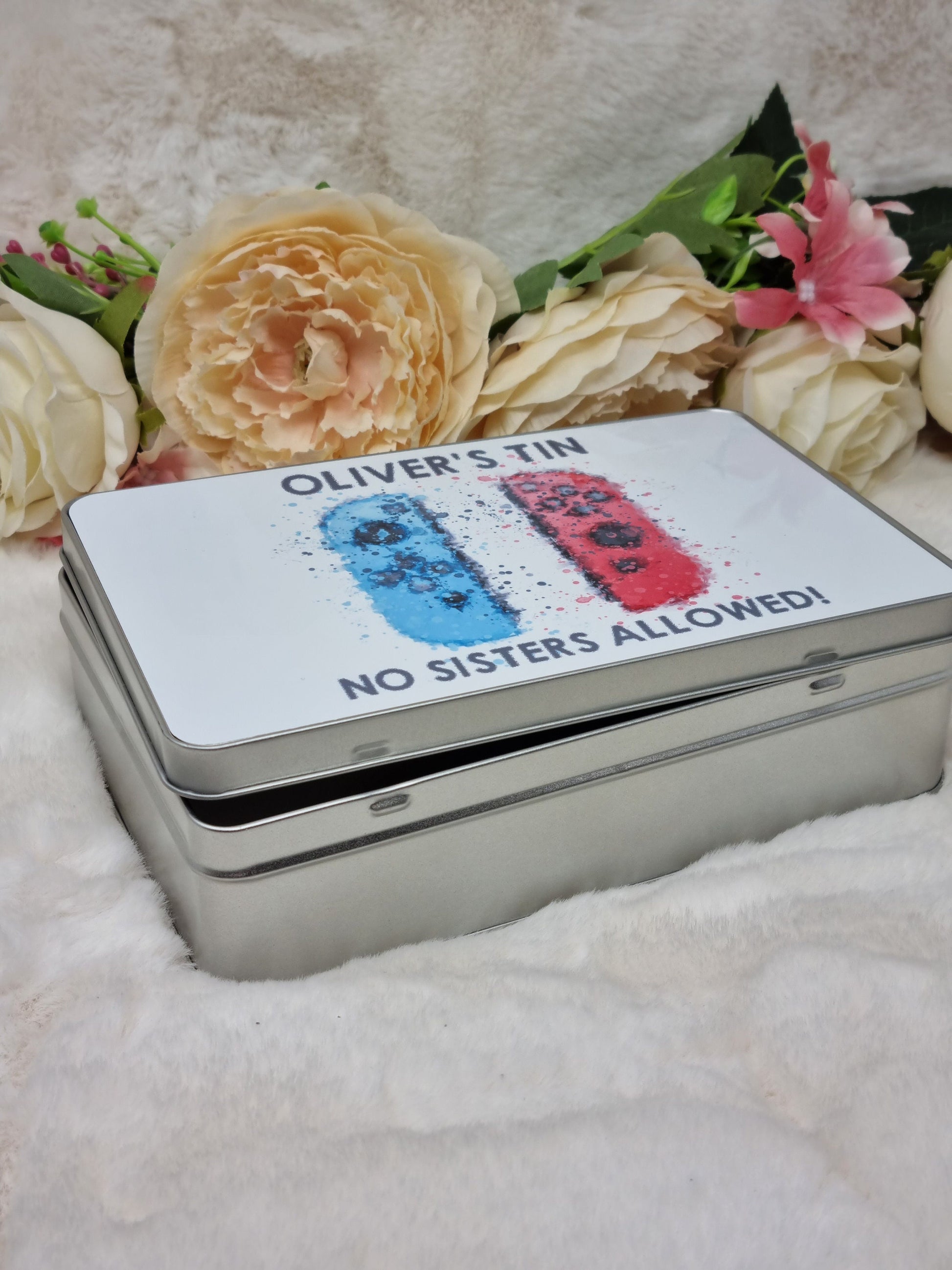 Personalised Gaming Splash Tin