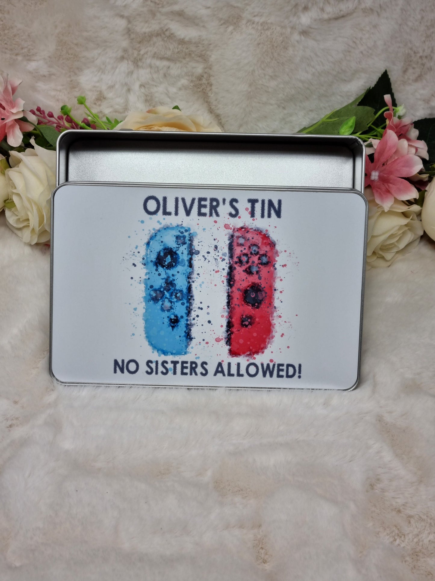 Personalised Gaming Tin, Goodie Tin, Treat Tin, Sweet Tin, Gaming Gift Idea