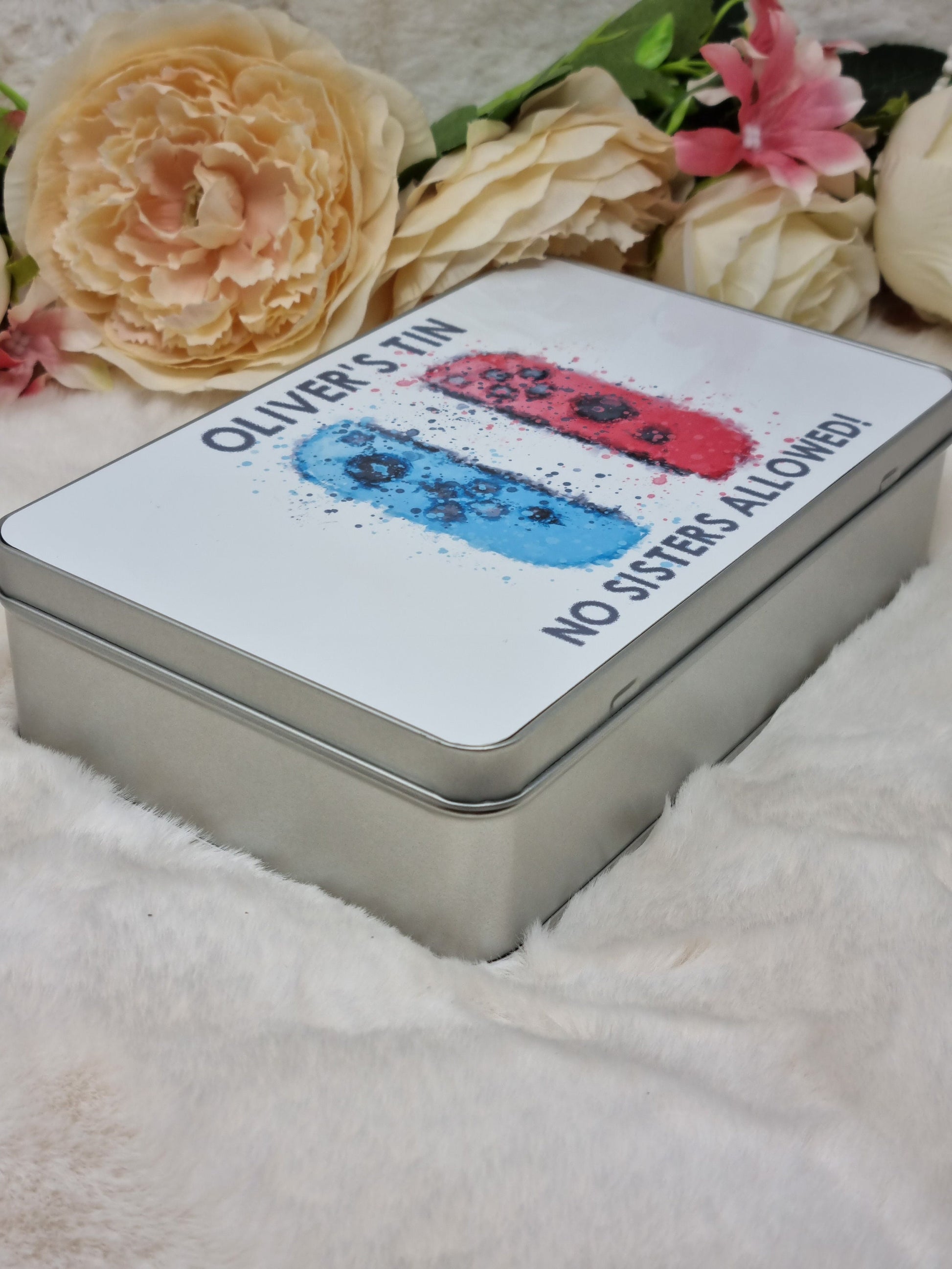Personalised Gaming Splash Tin