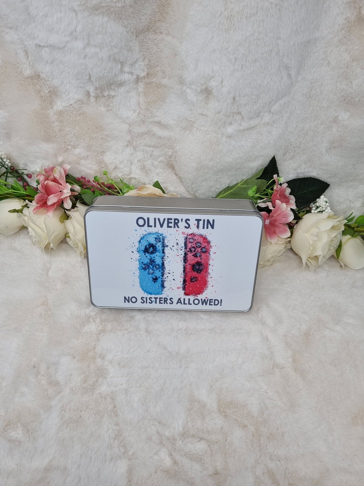 Personalised Gaming Tin, Goodie Tin, Treat Tin, Sweet Tin, Gaming Gift Idea