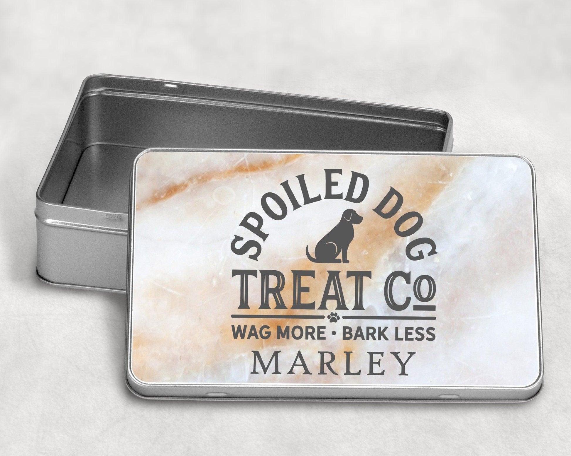 Personalised Dog Biscuit Treat Tin