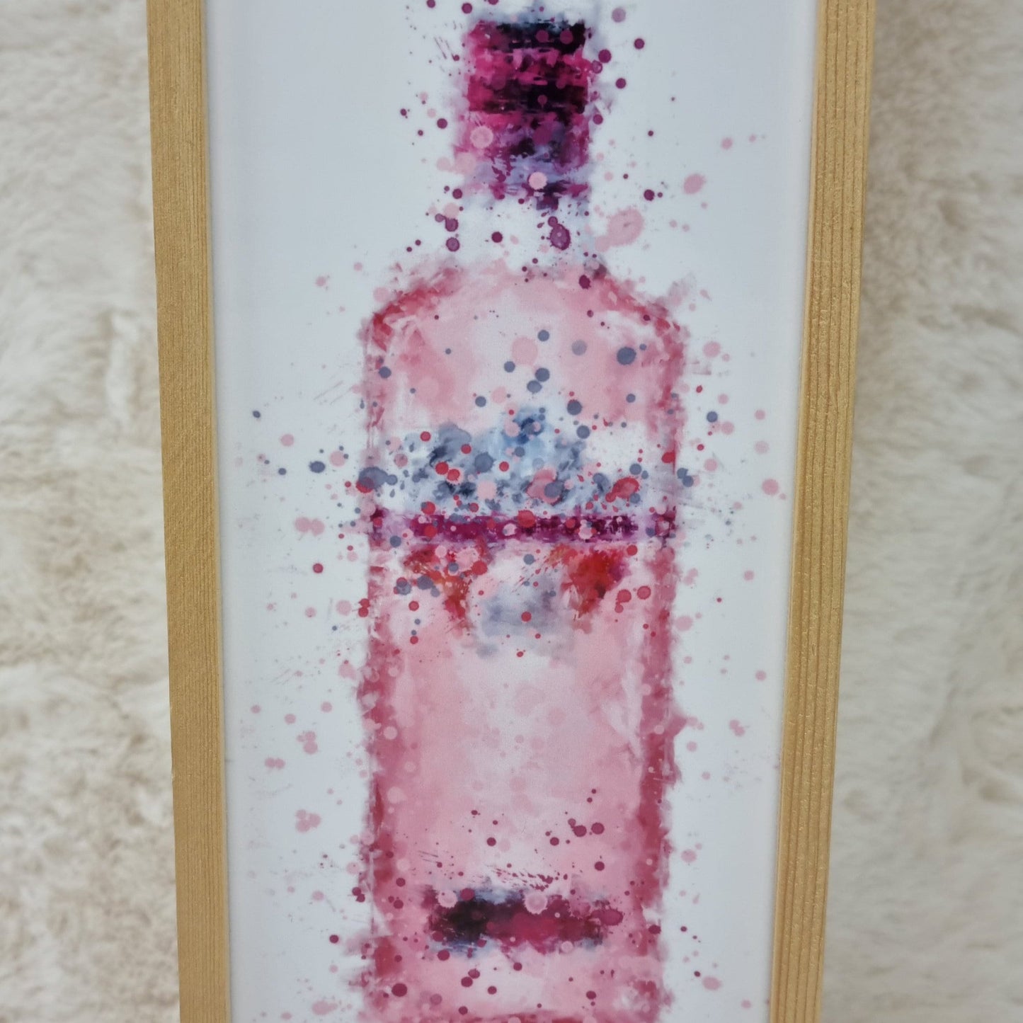 Pink Gin Wooden Wine Box, Custom Wine Box, Gin Birthday Gift