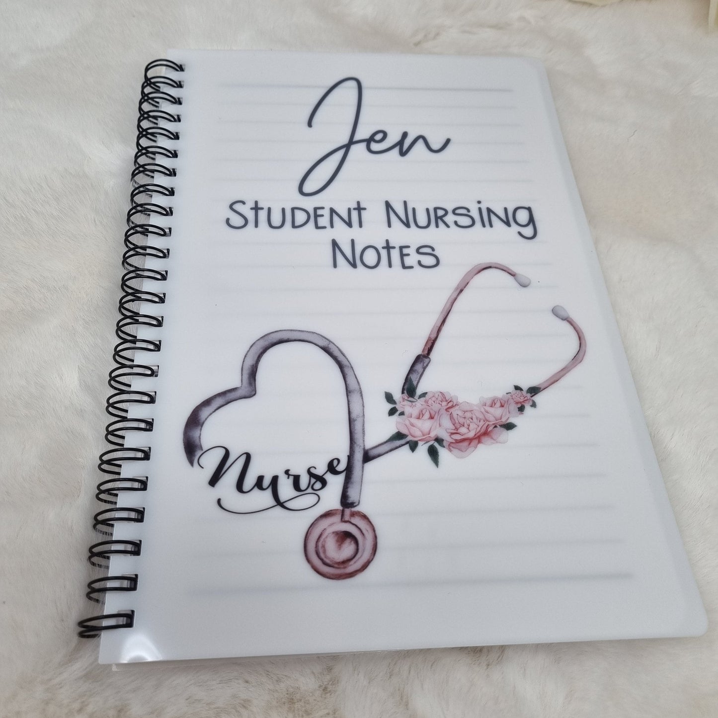 Personalised Student Nurse Notebook A4/A5, Nurse Gift