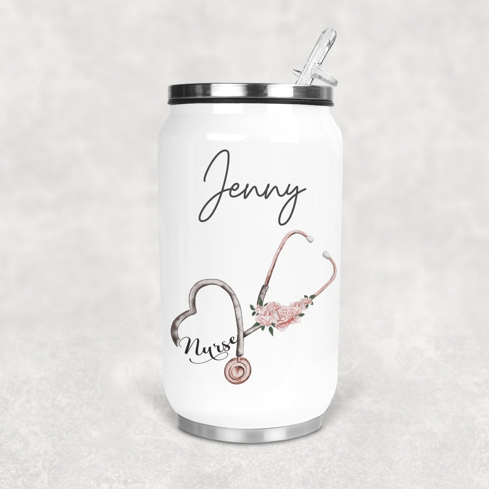 Nurse, Student Nurse Water Bottle Can