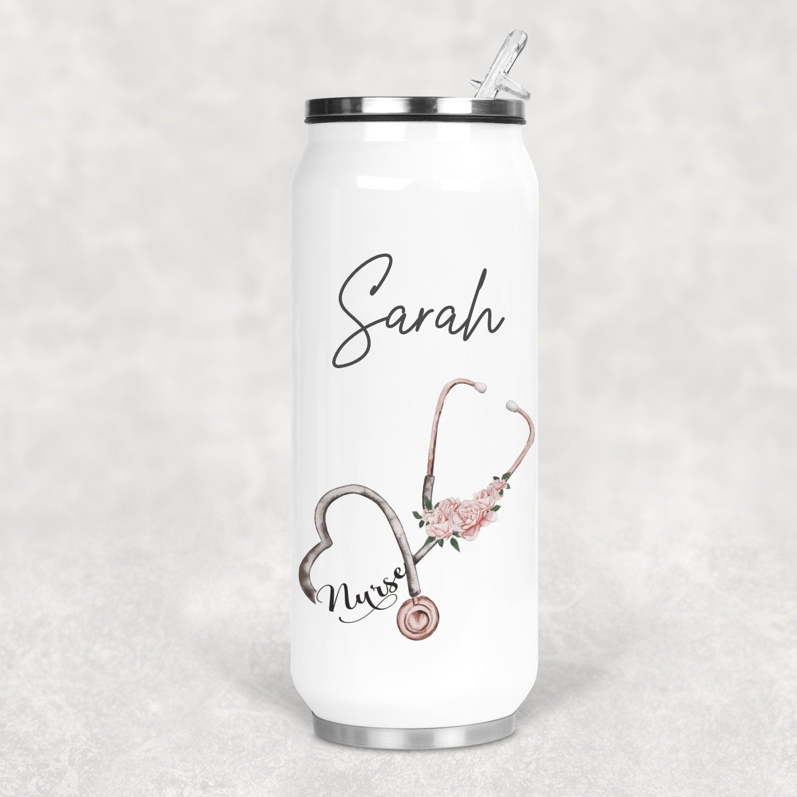 Nurse, Student Nurse Water Bottle Can