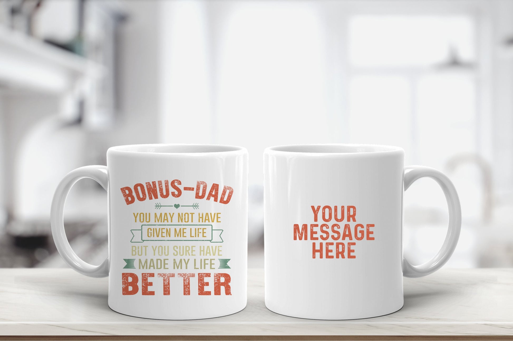 Personalised Message Bonus Dad / Step Dad Mug
