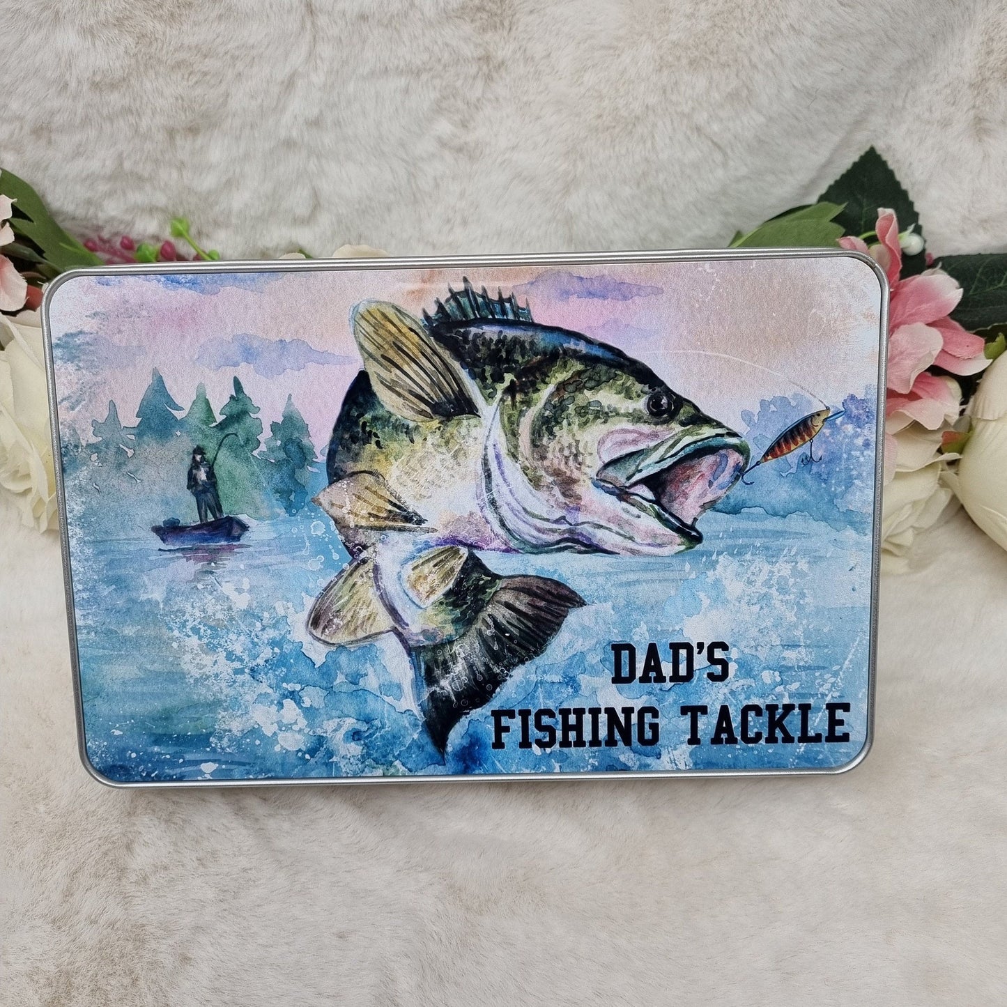Fishing Tin, Fishing Tackle Tin Gift For Him, Fishing Gift, Father's Day Gift, Fishsing Birthday Gift Idea