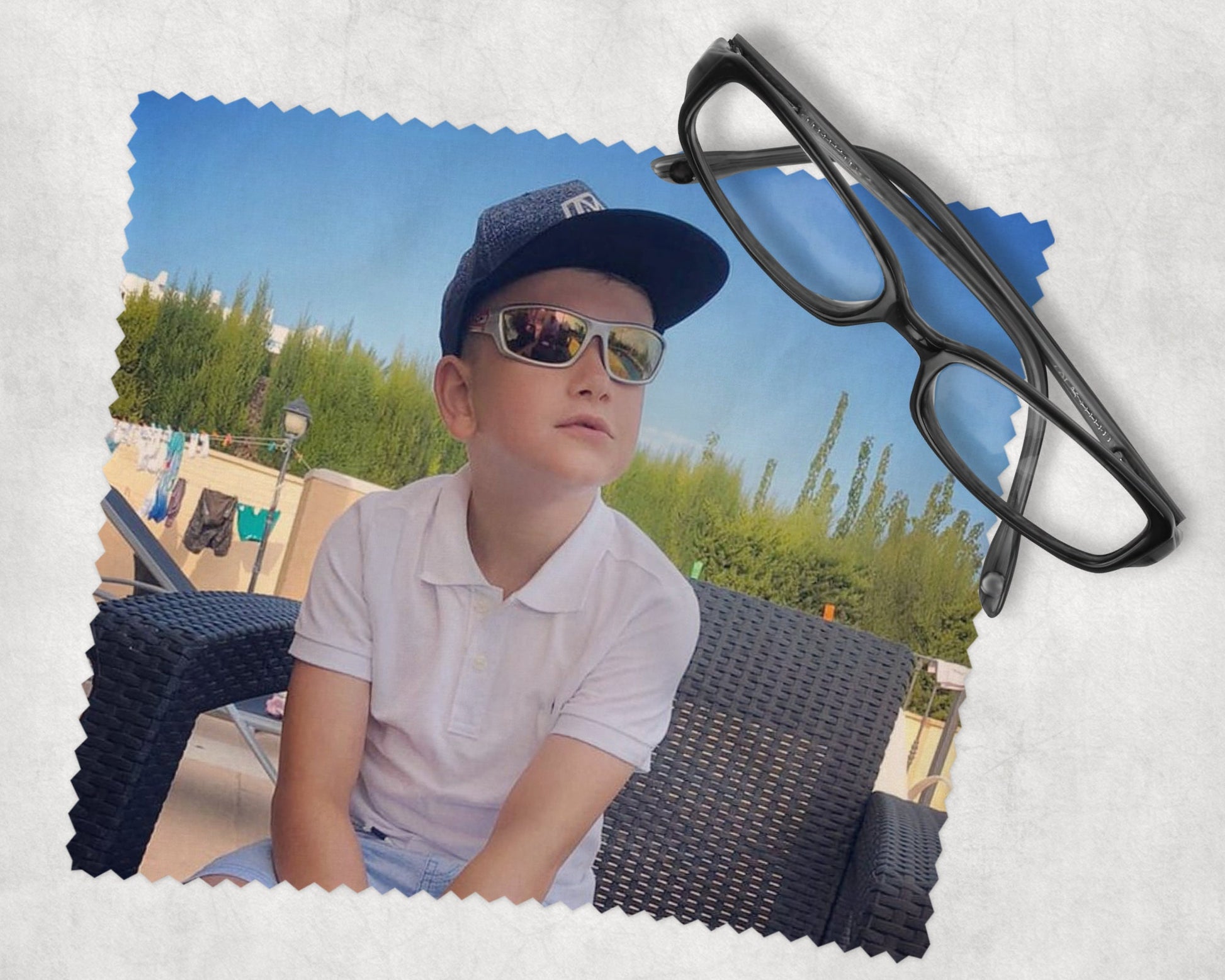 Personalised Photo Lens Cloth, Specs Cleaner