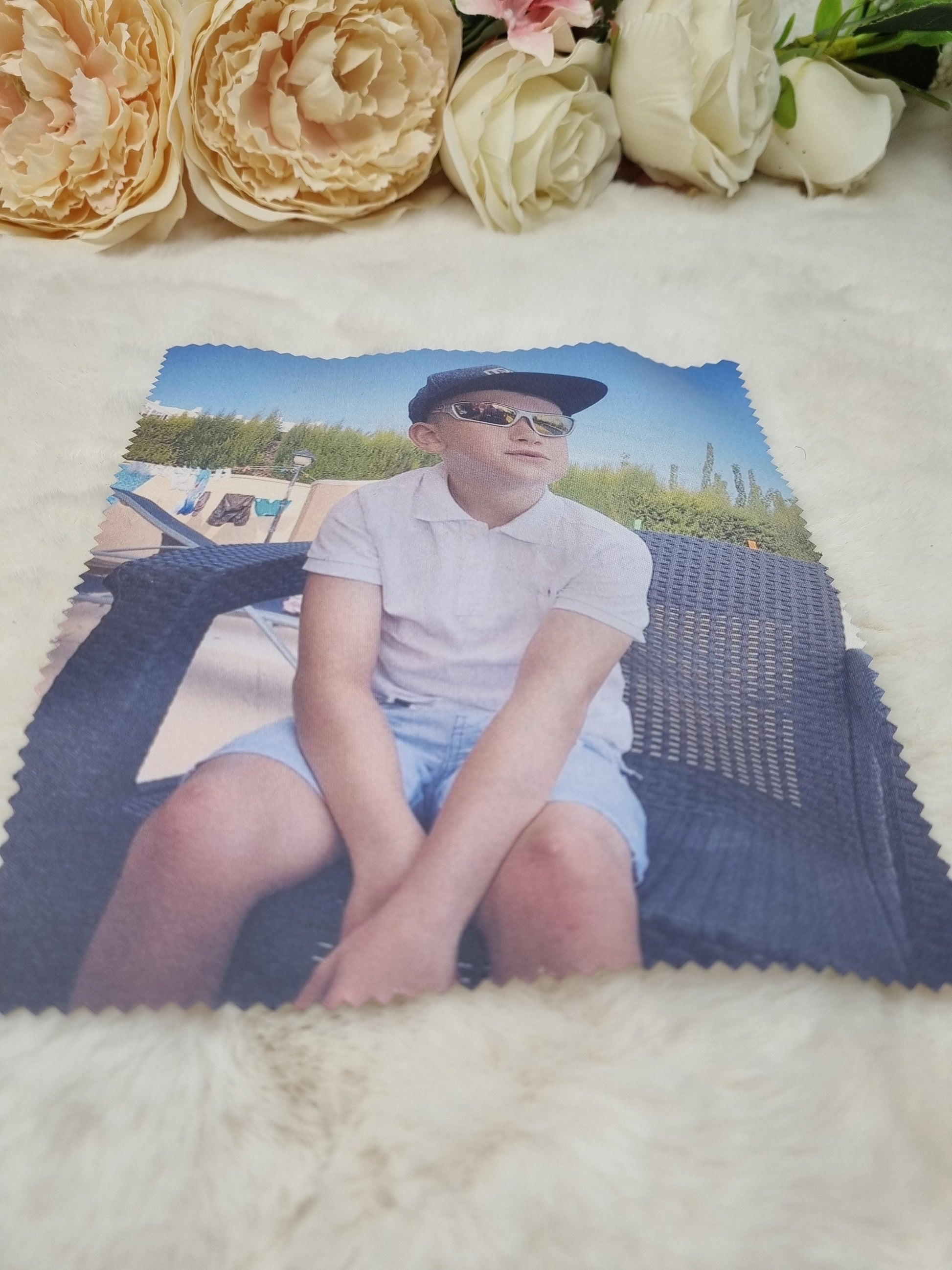 Personalised Photo Lens Cloth, Specs Cleaner