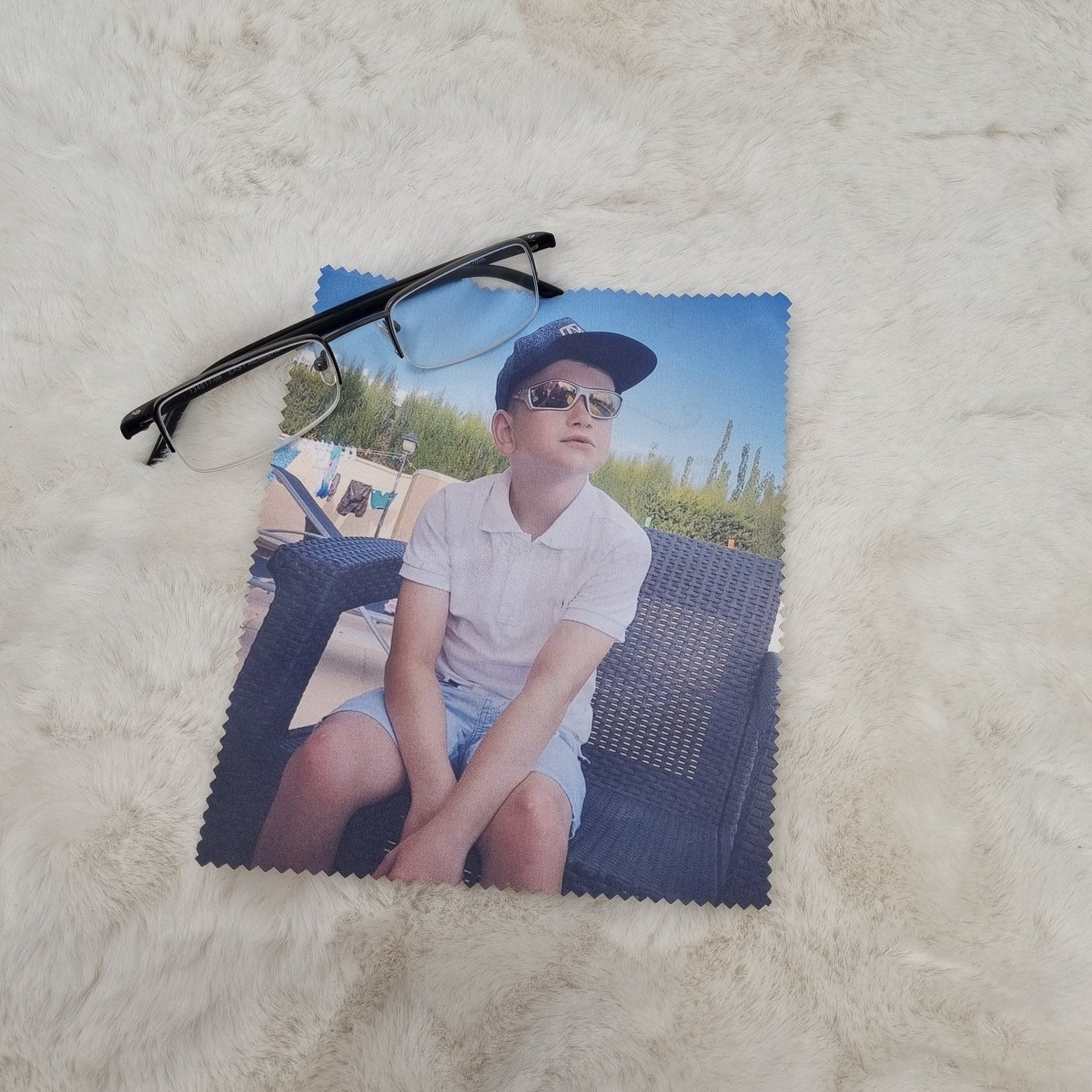 Personalised Photo Lens Cloth, Specs Cleaner
