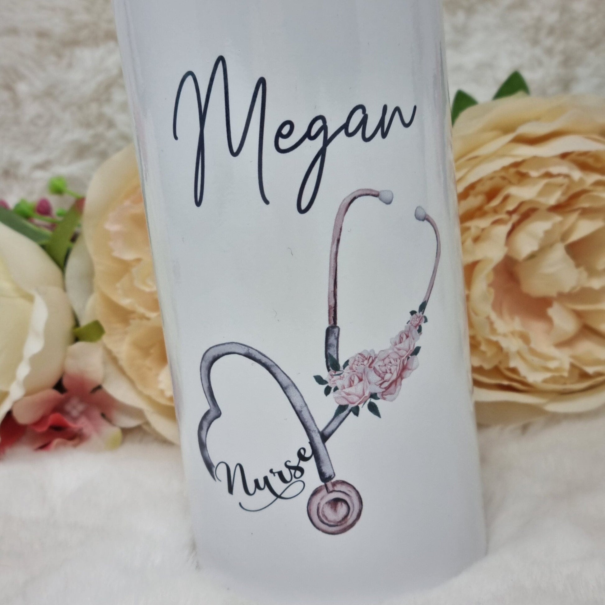 Nurse, Student Nurse Grey Lid Water Bottle