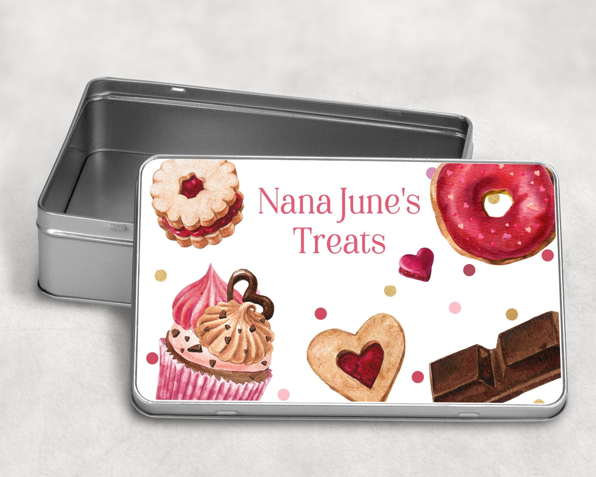 Personalised Sweet Treats Biscuit Tin