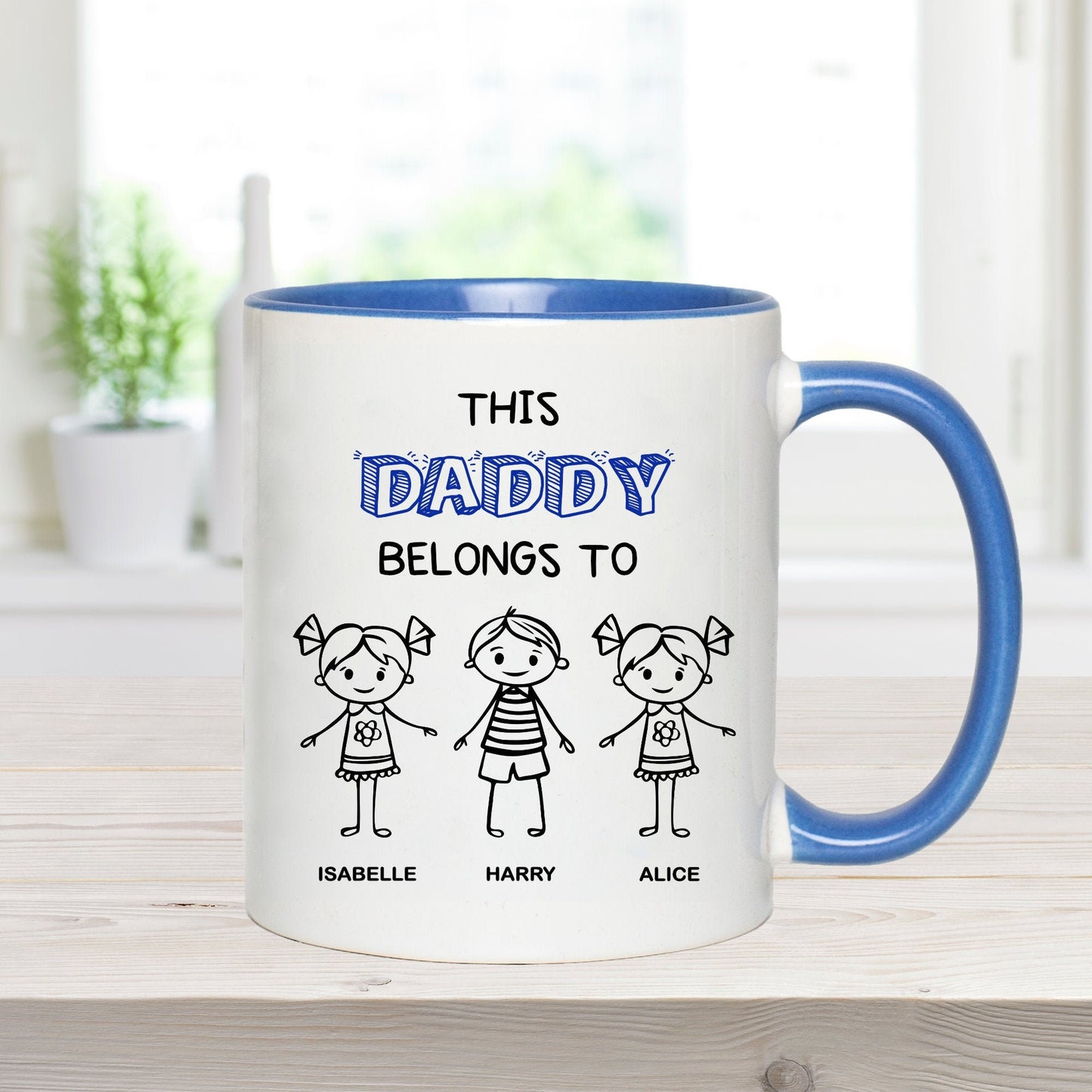 Personalised Dad/Daddy Mug, Gift For Daddy/Dad, Mug For Dad, Father's Day Gift, This Daddy Belongs To