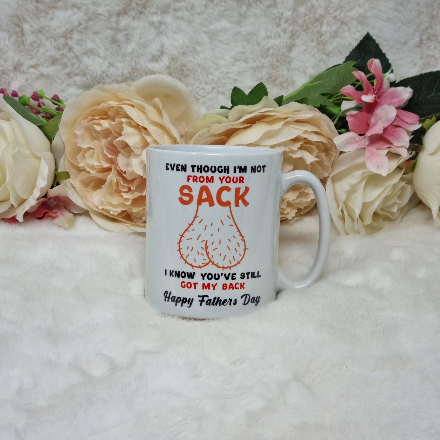 Funny/Rude Father's Day Mug, Funny Stepdad Mug, Bonus Dad Mug