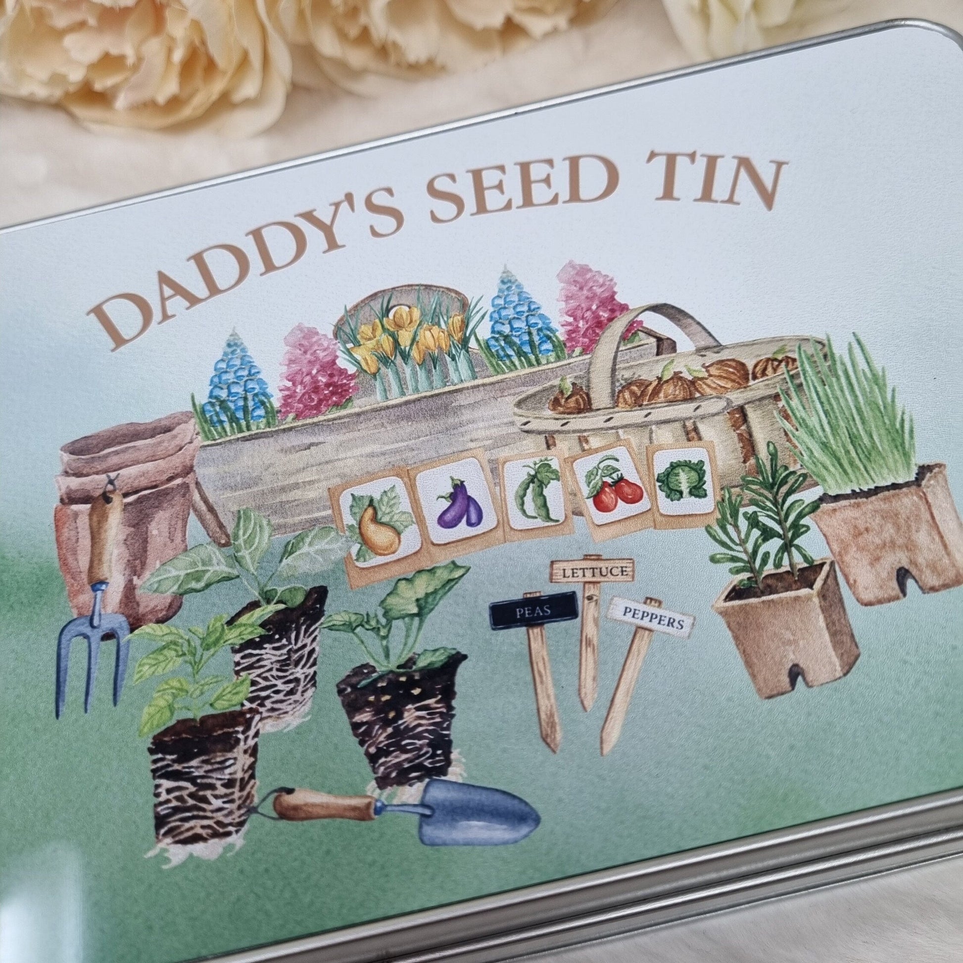 Personalised Storage Seed Tin