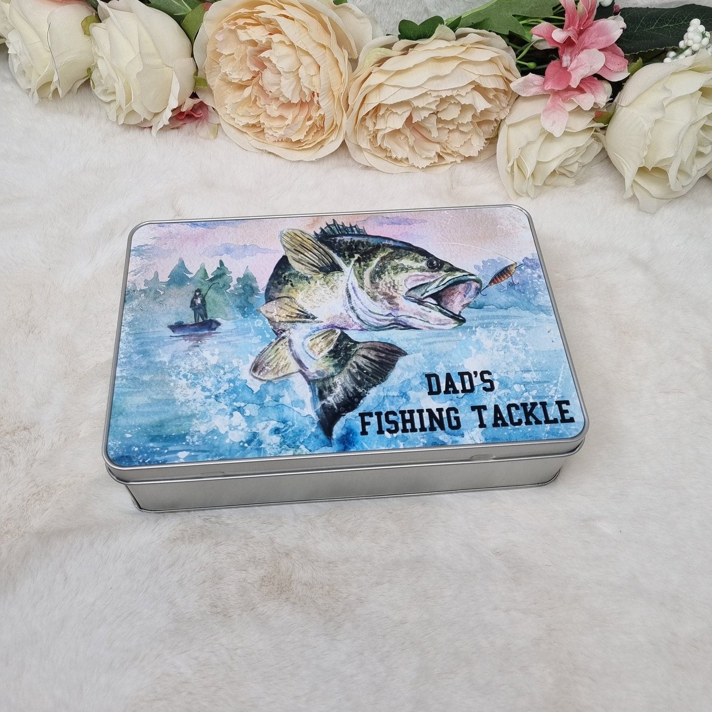 Fishing Tin, Fishing Tackle Tin Gift For Him, Fishing Gift, Father's Day Gift, Fishsing Birthday Gift Idea