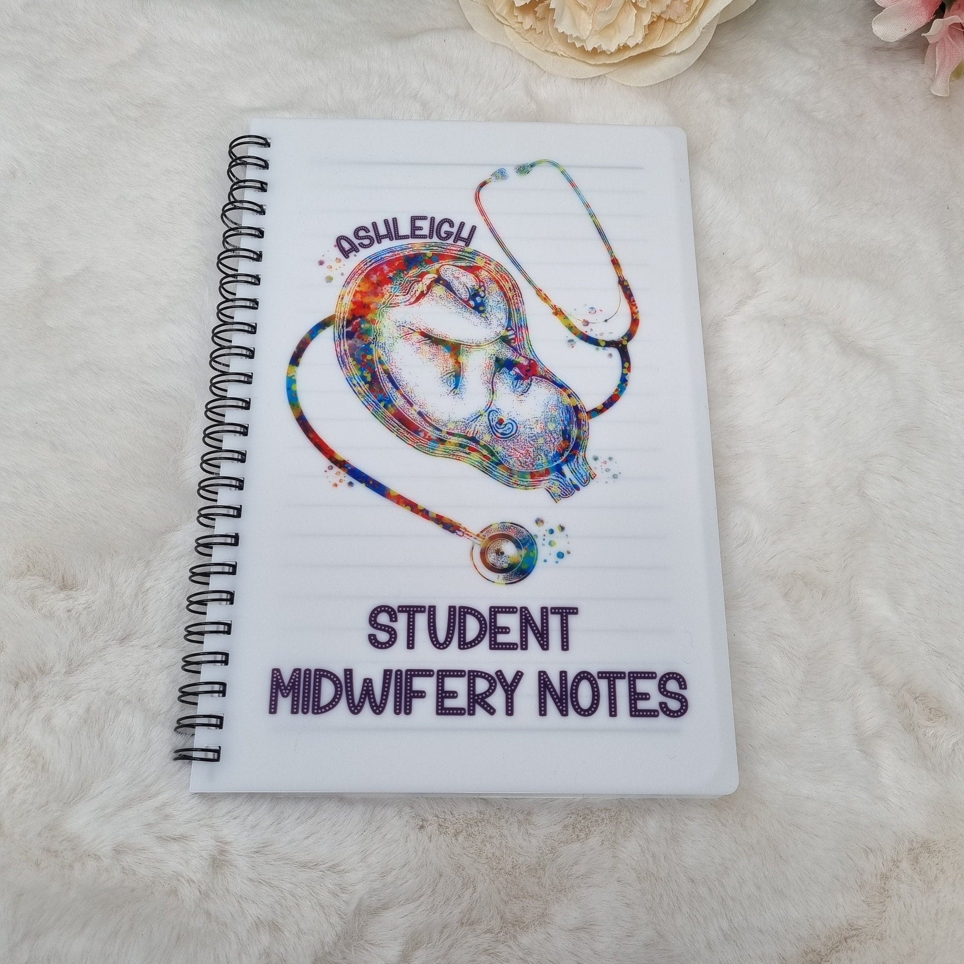 Midwife, Student Midwife Foetus Notebook A4/A5